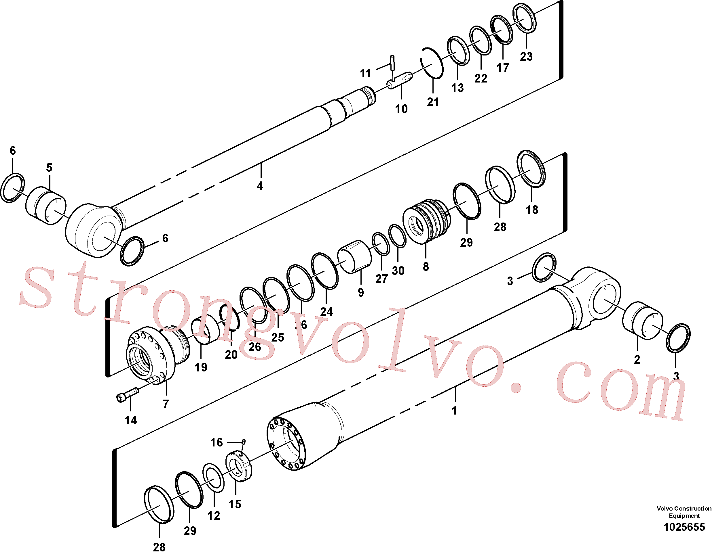 Volvo SA14632978 Seal Volvo Acessórios para escavadeira