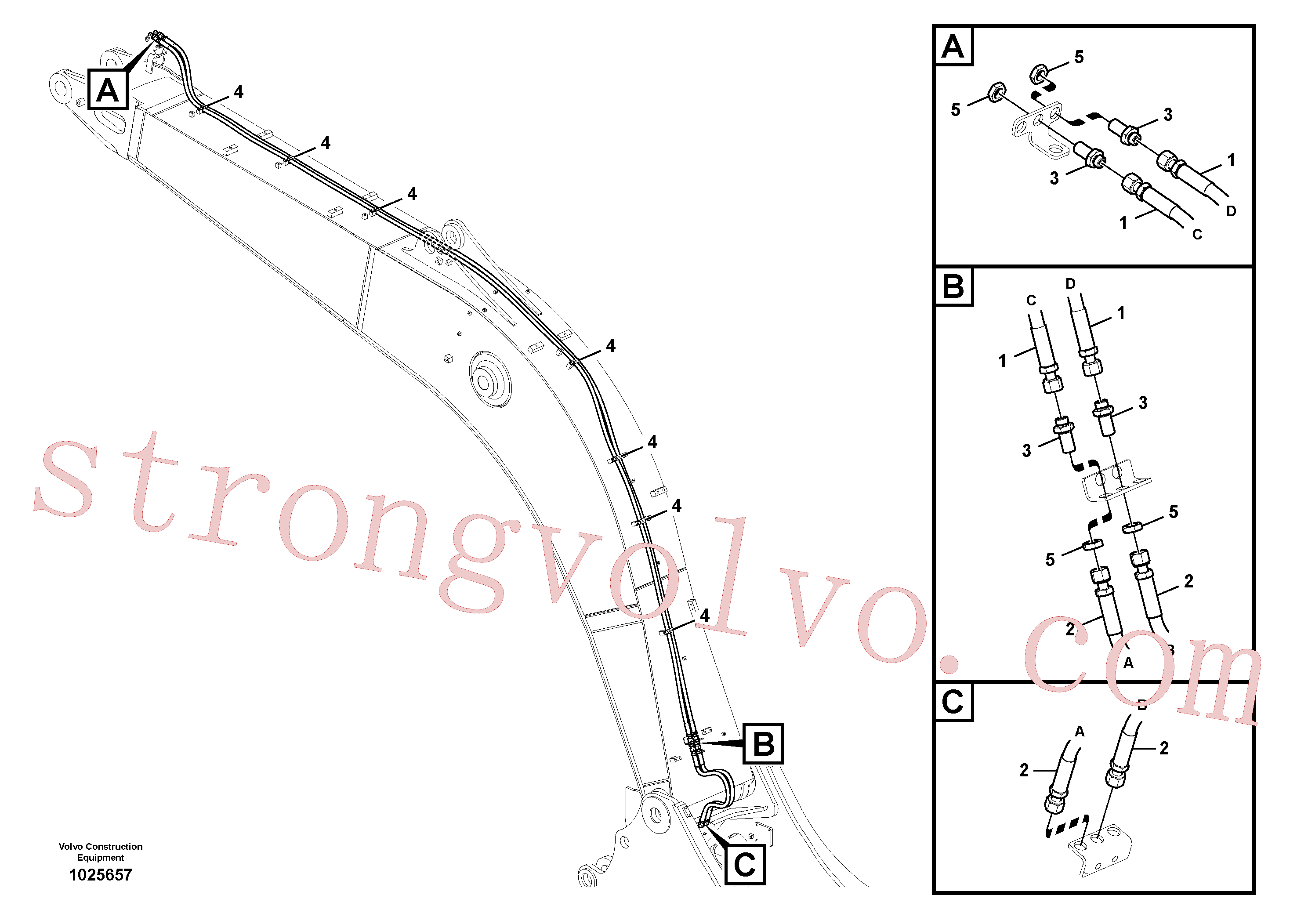 China Made VOE15097924 Eternity/2 Volvo Acessórios para escavadeira