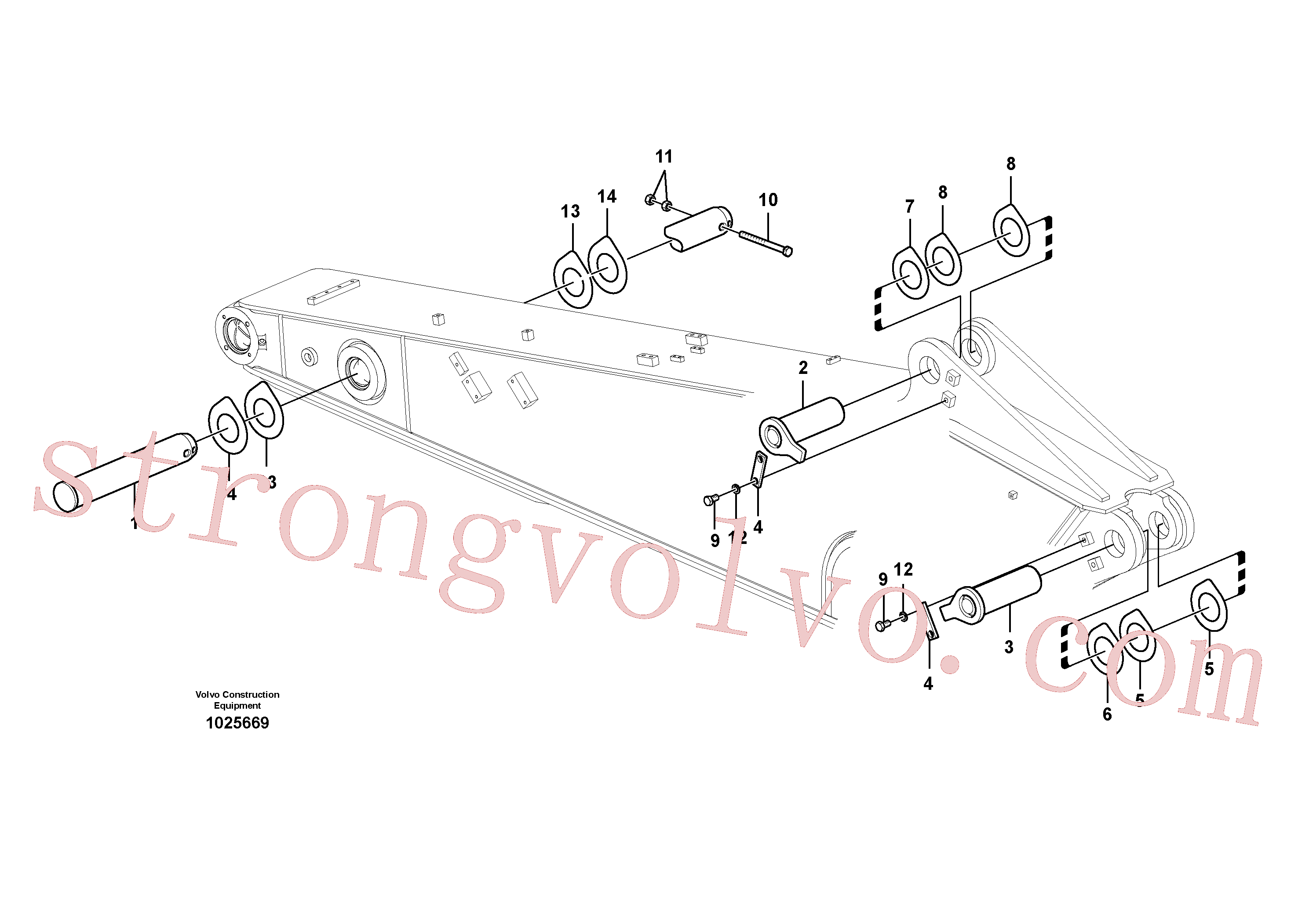 Atacado VOE14543195 Pino Volvo escavadeira