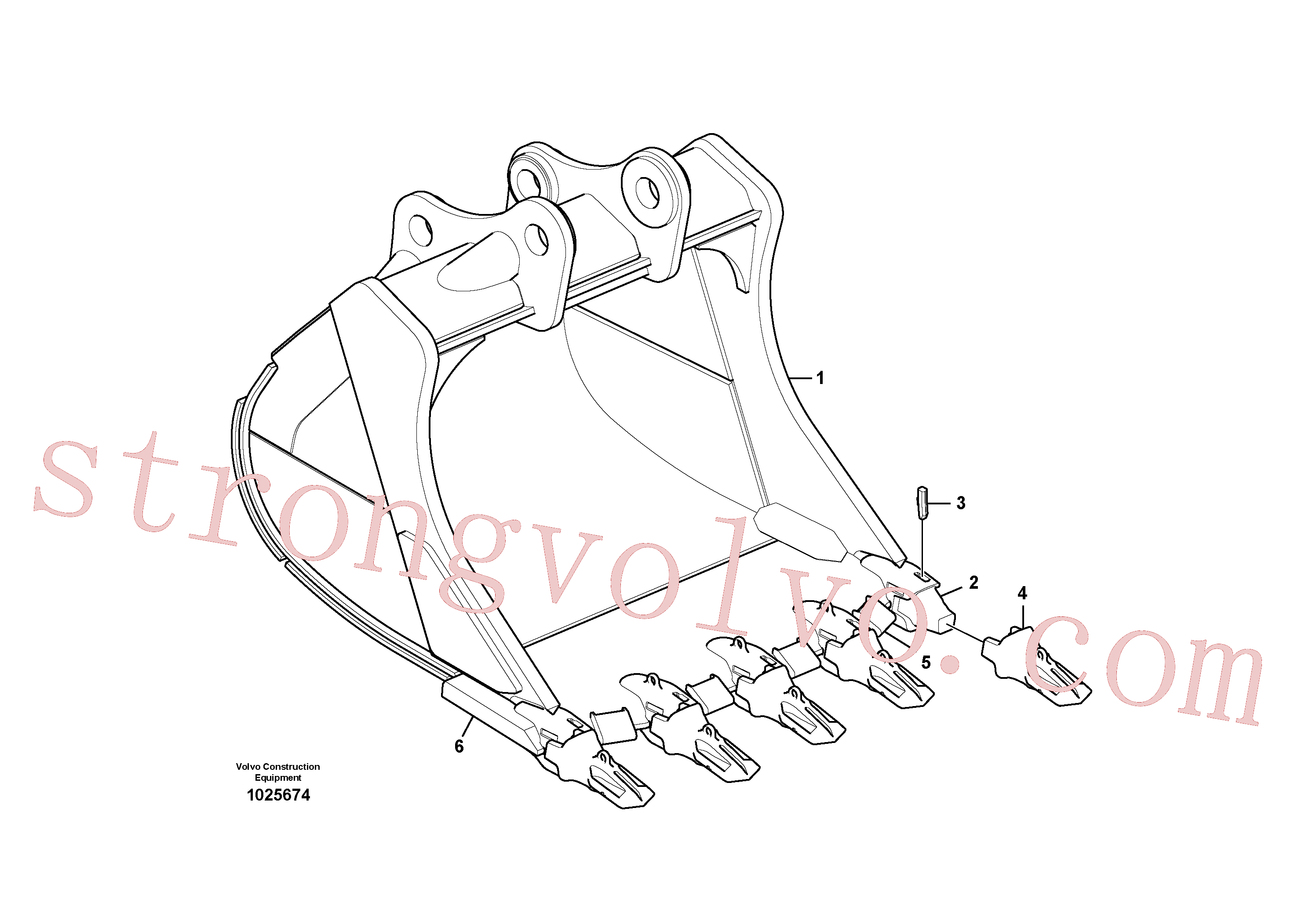 VOE14543836 Plate Volvo escavadeira