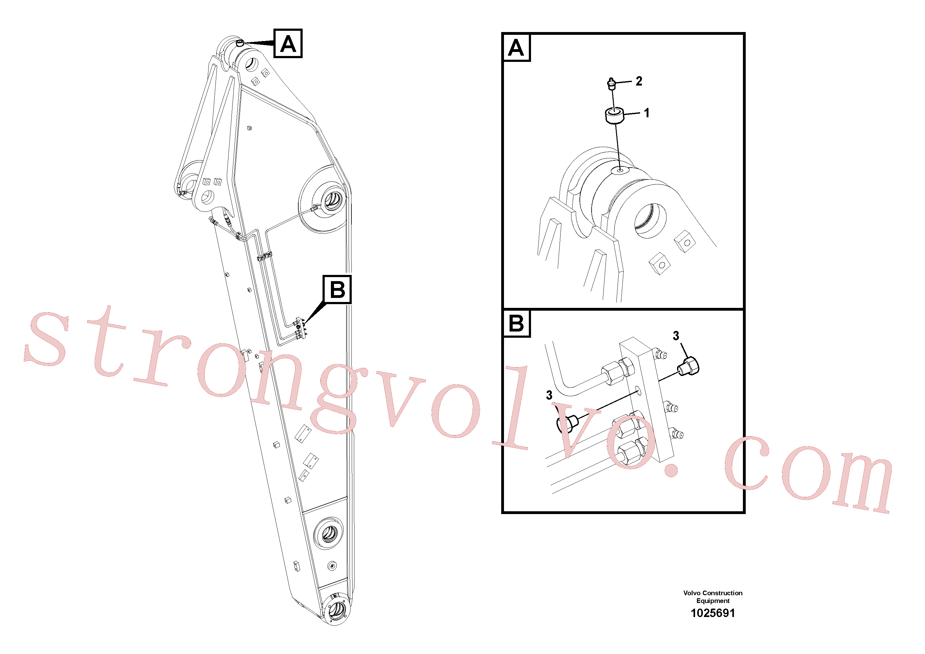 Volvo Acessórios para escavadeira VOE14549756 Barra Acessórios