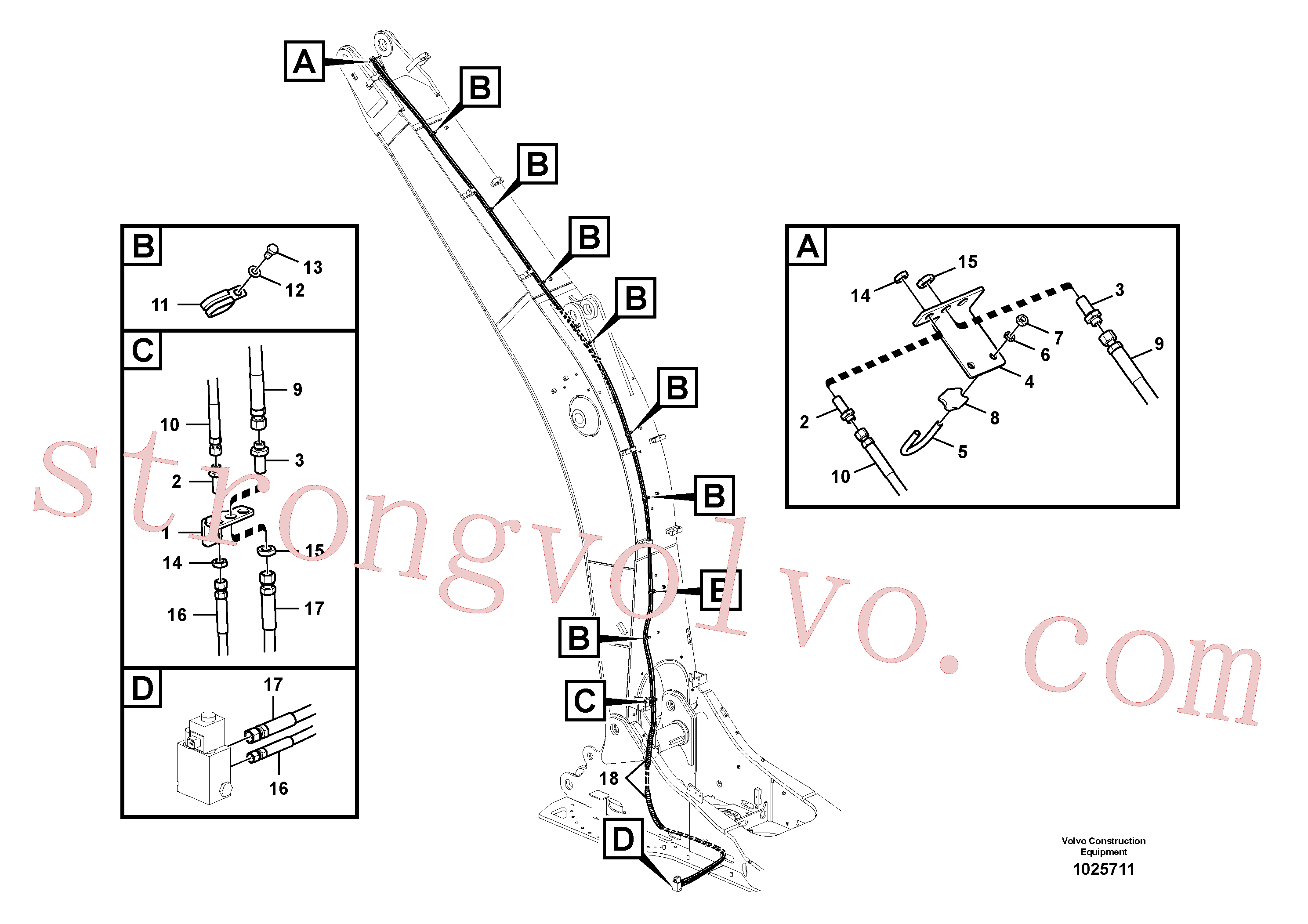 Volvo Acessórios para escavadeira VOE14880634 Placa fixação Acessórios
