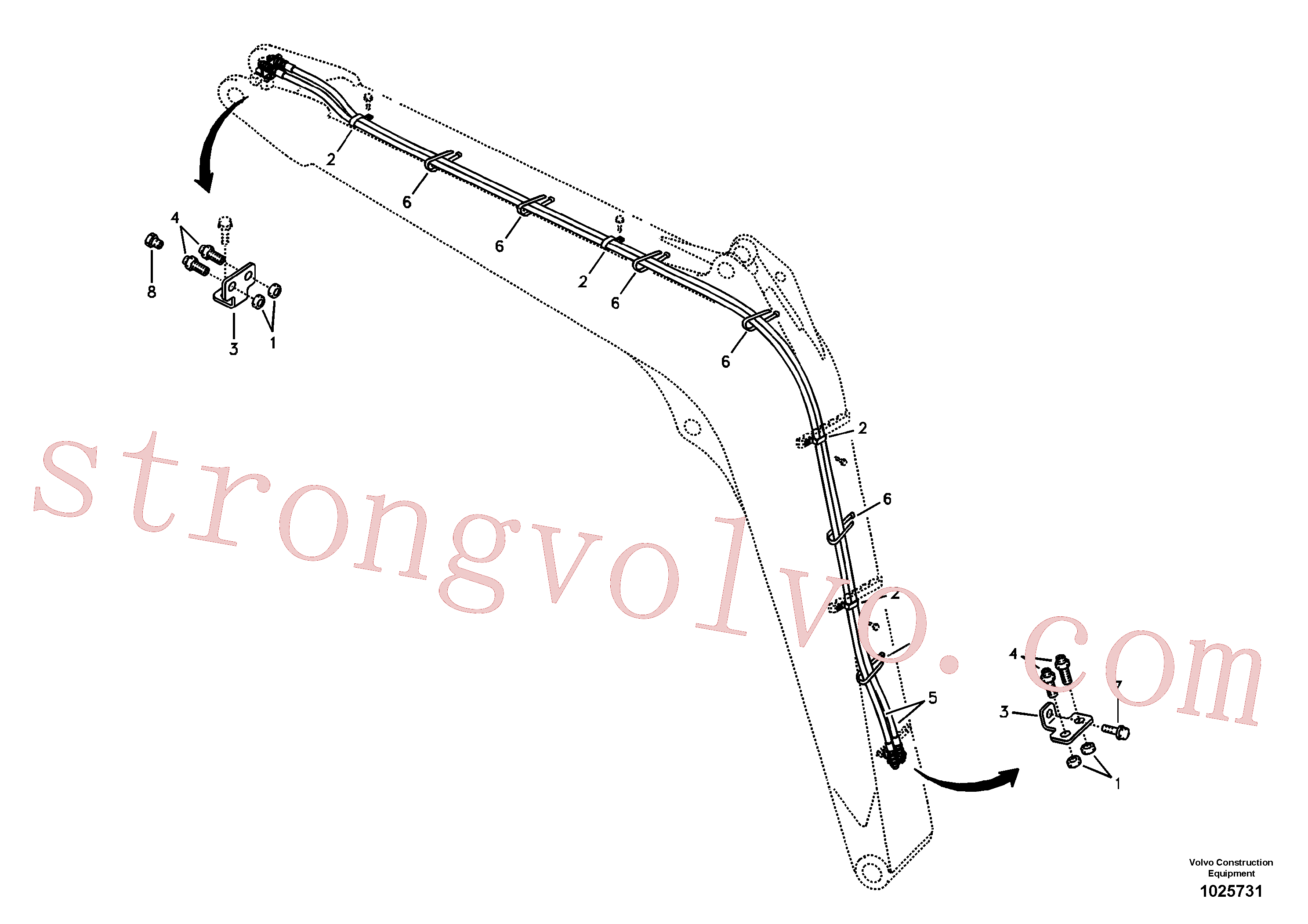 China Made SA9451-42673 Eternity/2 Volvo Acessórios para escavadeira