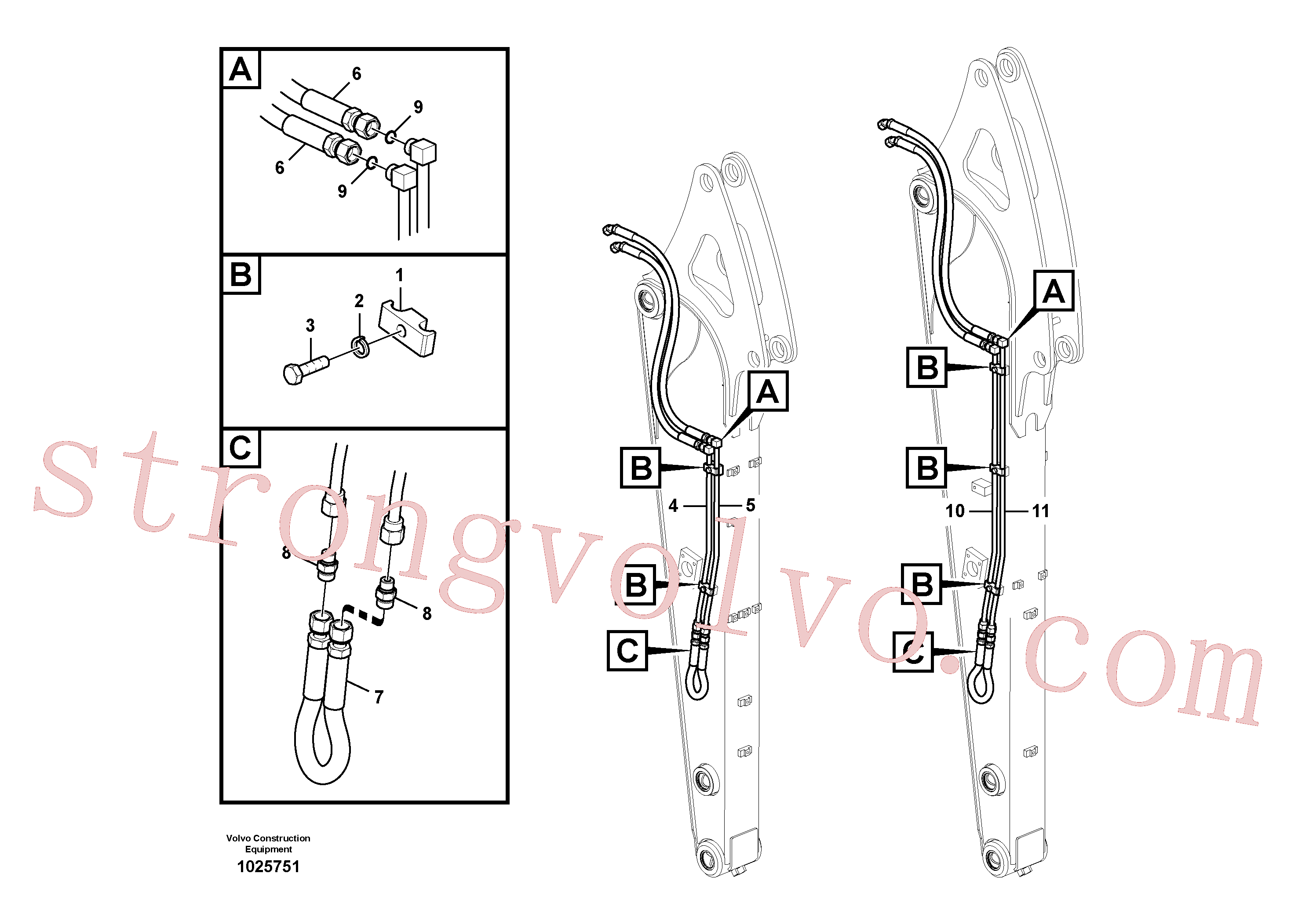Volvo Montagem VOE14552340 Tubo Acessórios