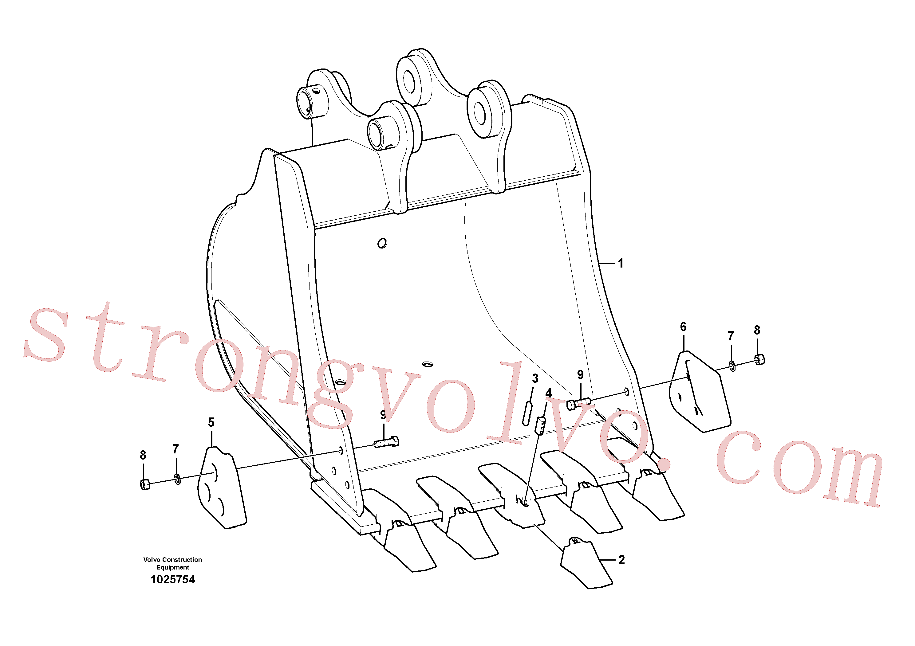 VOE15615797 Volvo Balde(1025754 Montagem)