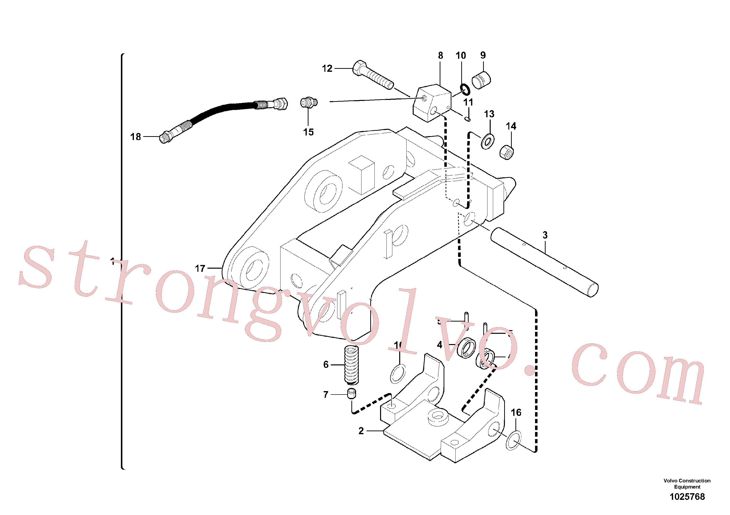 Volvo Acessórios para escavadeira VOE11807115 Acoplador rápido Acessórios