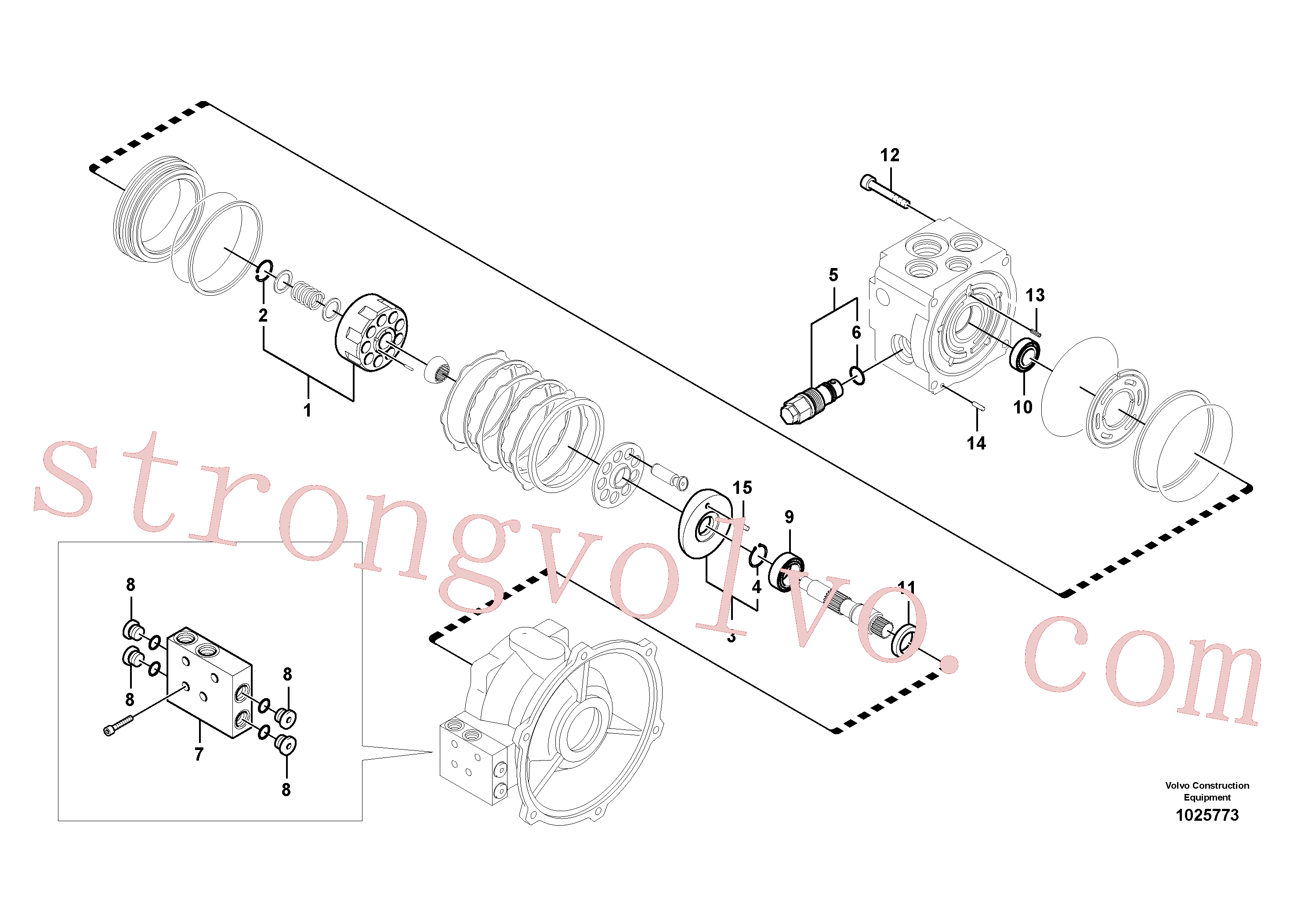 Atacado VOE14579020 Válvula de descarga Volvo escavadeira