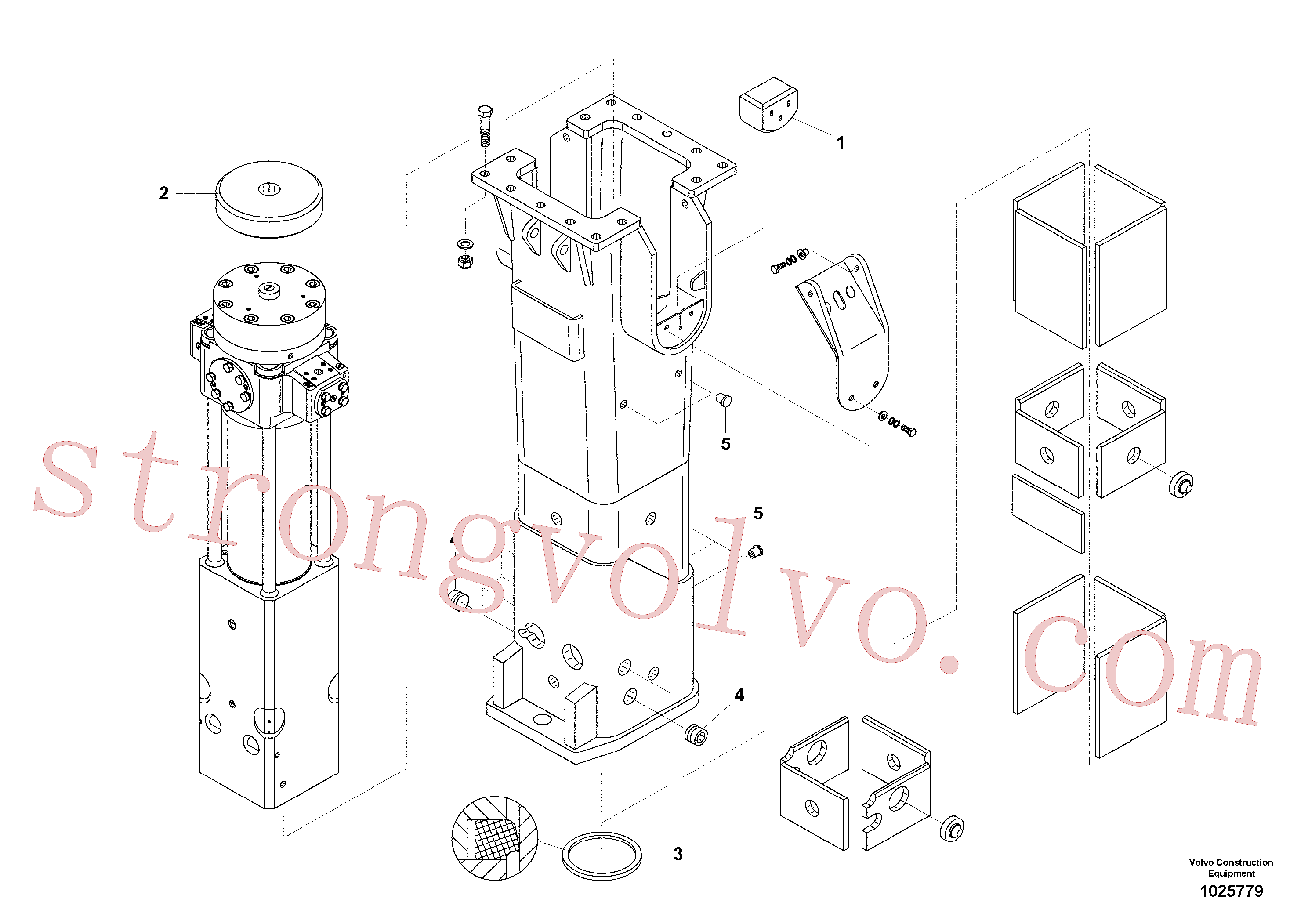 VOE14534565 Volvo Martelo hidráulico, alojamento(1025779 Montagem)