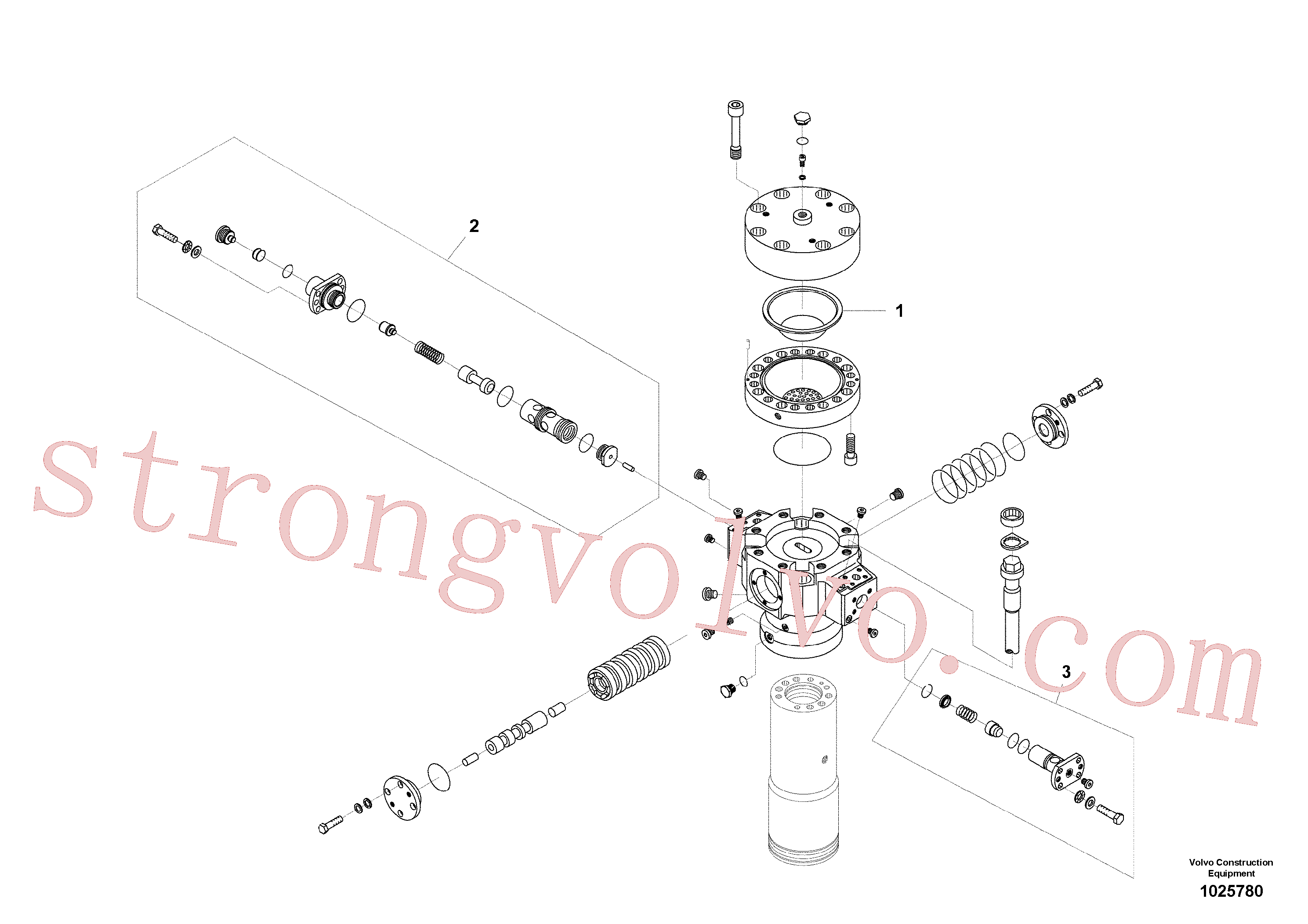 VOE14534604 Volvo Martelo hidráulico - acumulador(1025780 Montagem)