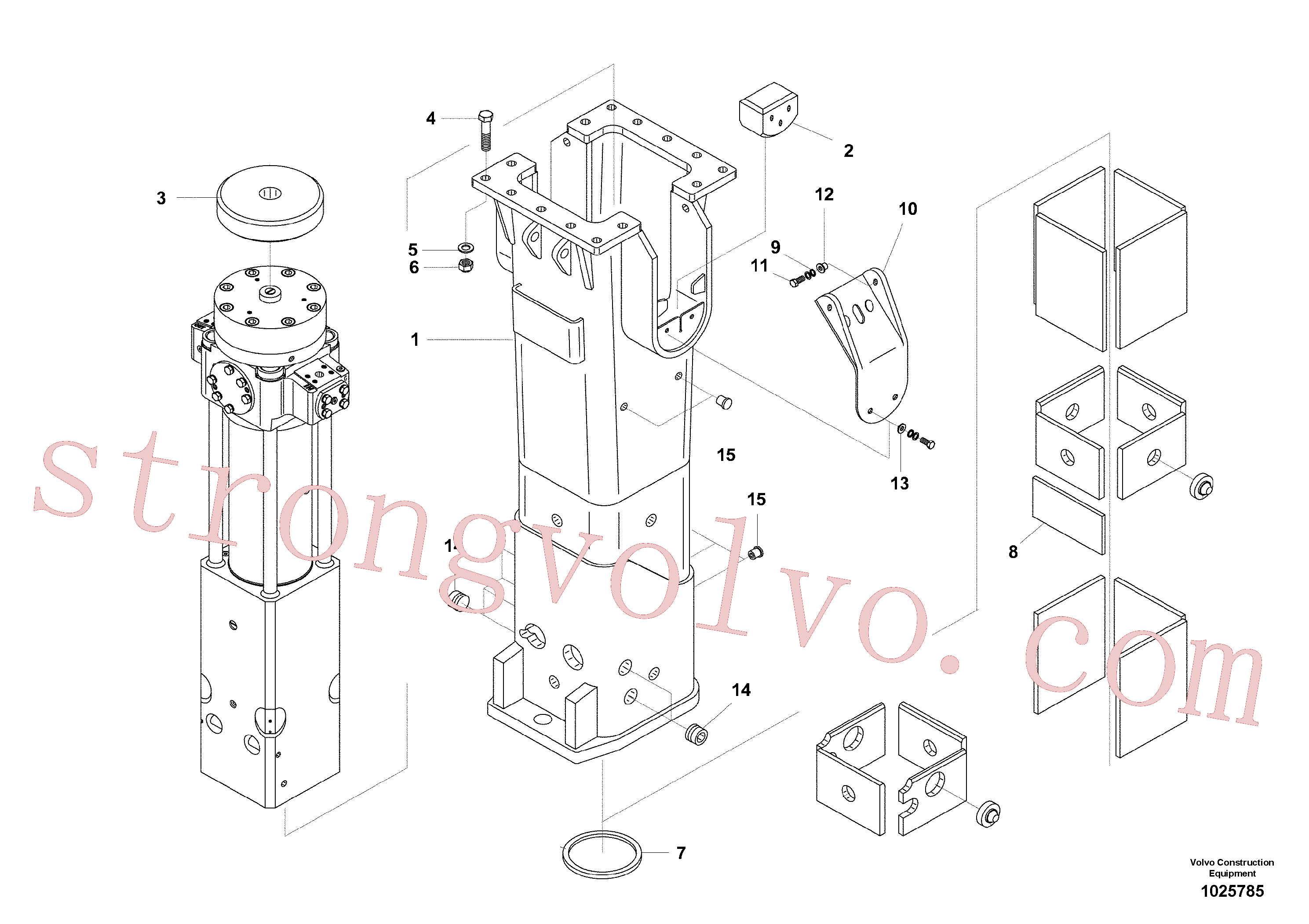 VOE14534793 Volvo Martelo hidráulico, alojamento(1025785 Montagem)