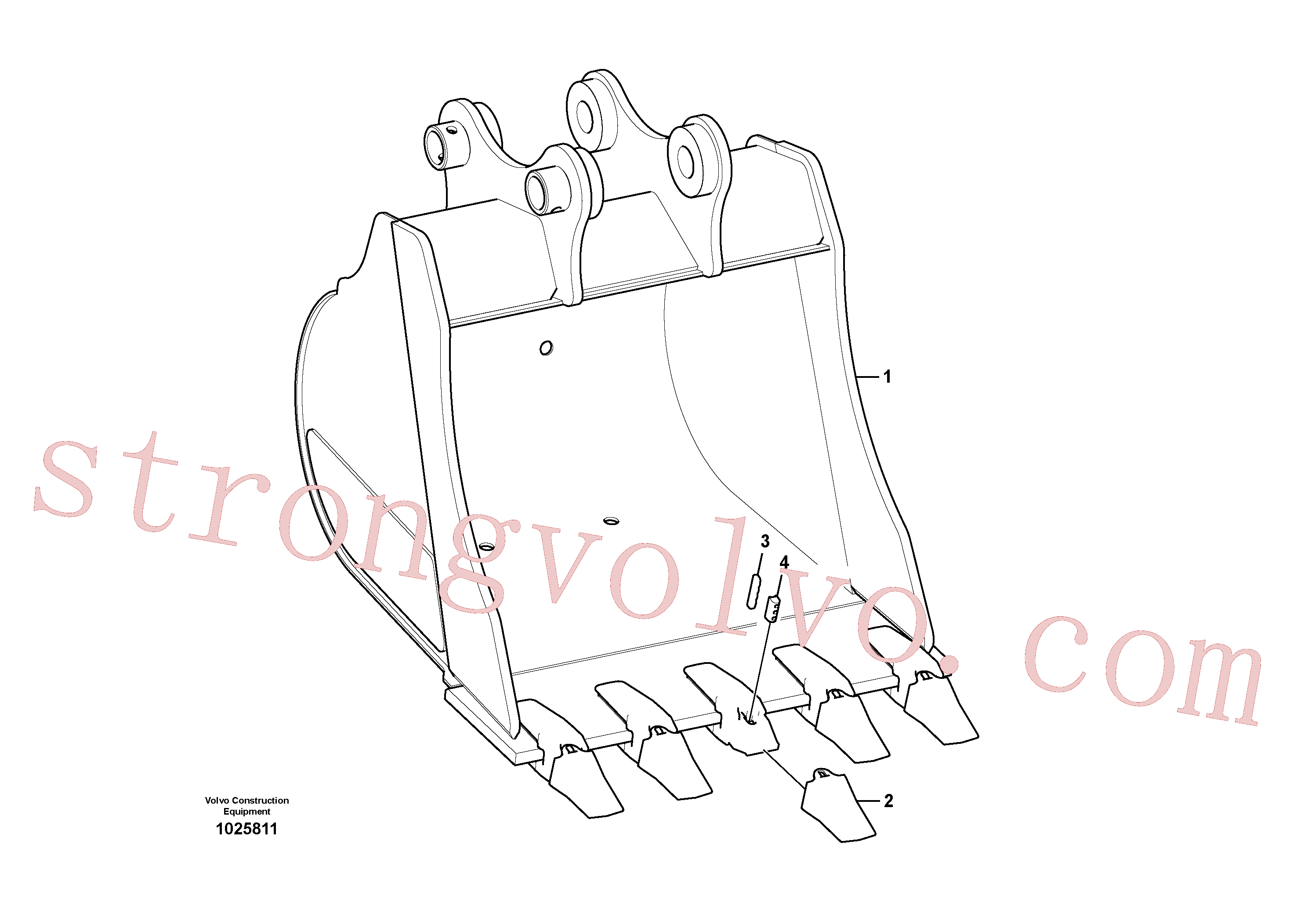 VOE11884314 Volvo Balde(1025811 Montagem)
