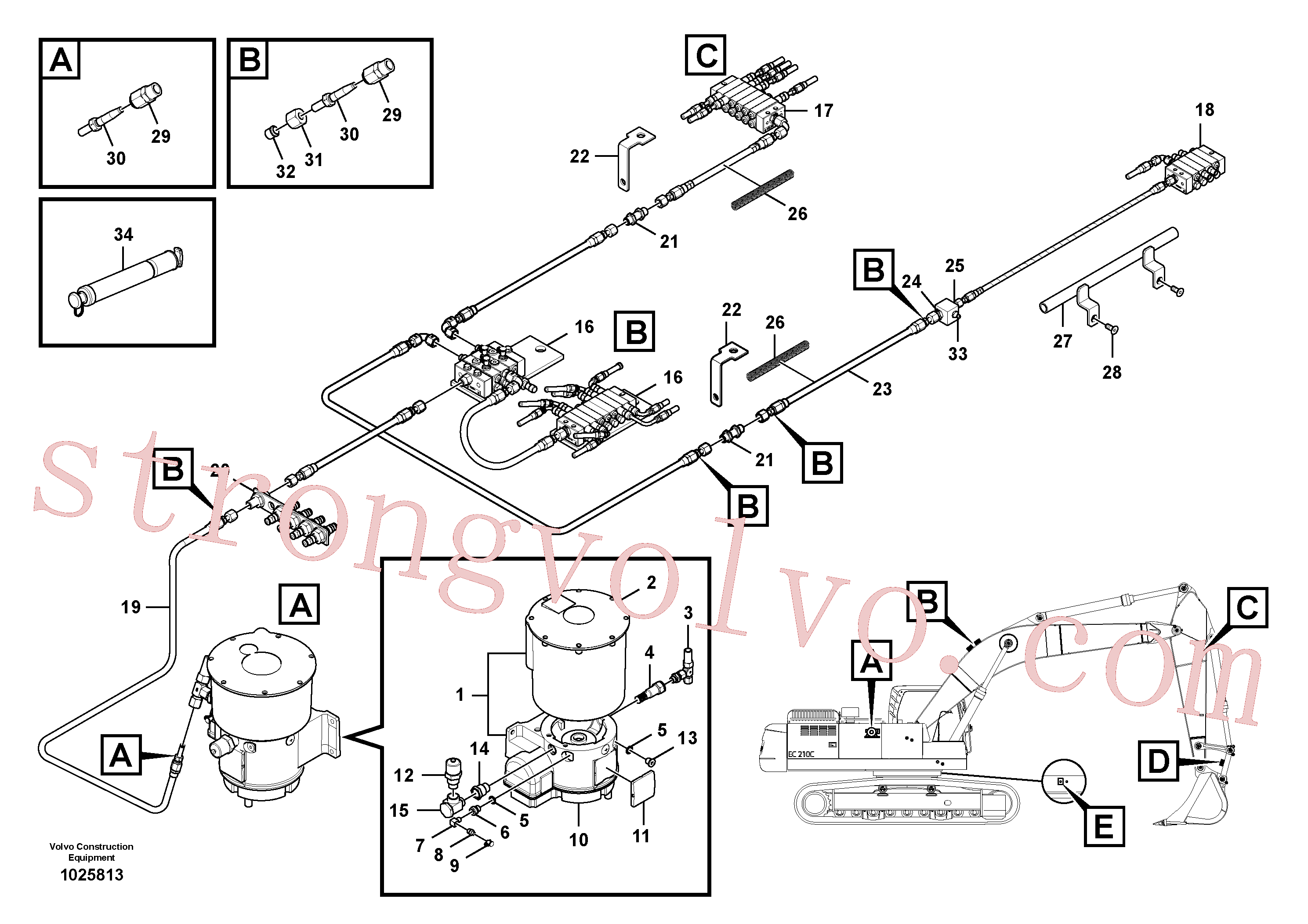 VOE14576974 Volvo Lubrificação automática(1025813 Montagem)
