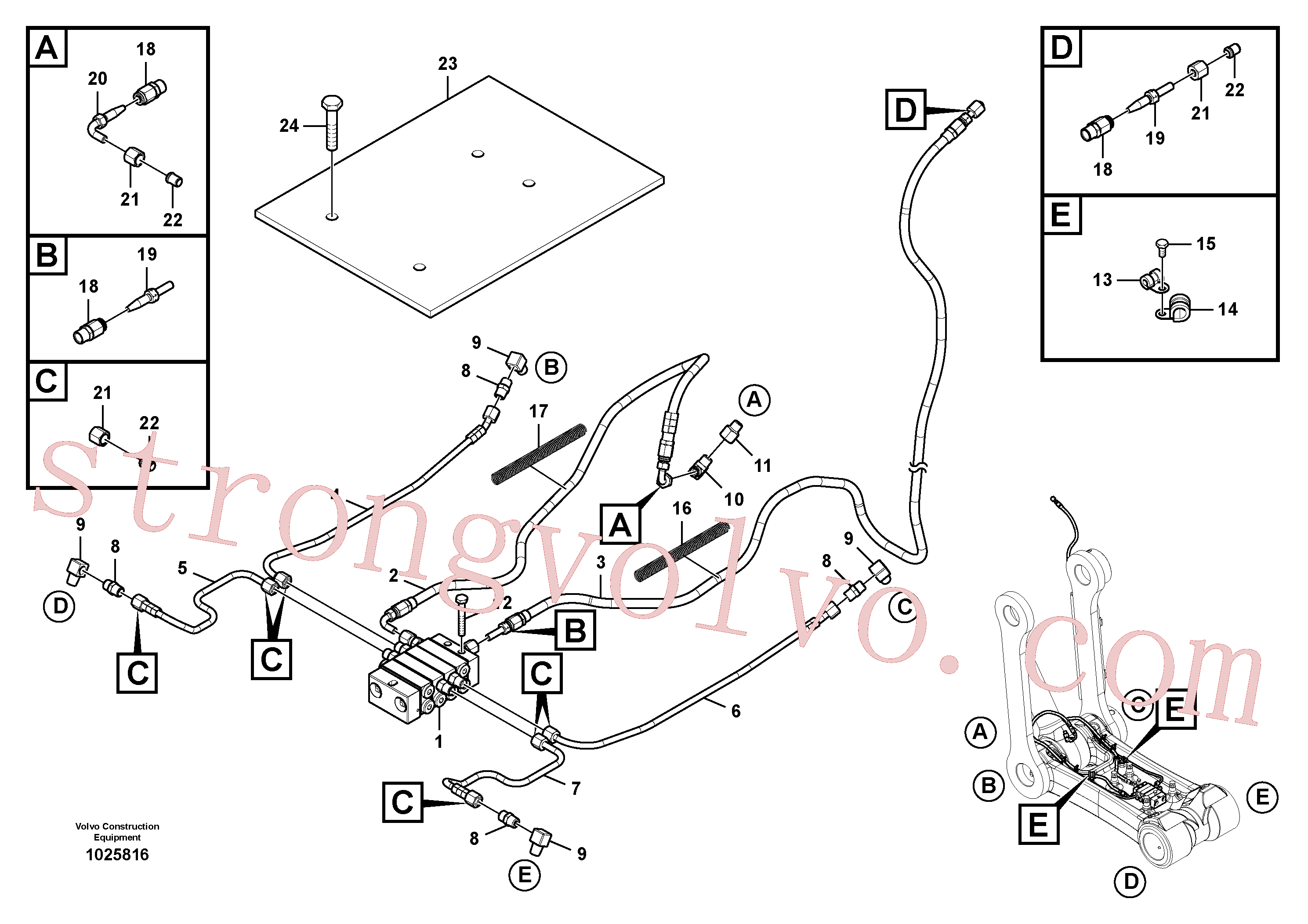 Volvo Montagem VOE14556630 Niple Acessórios