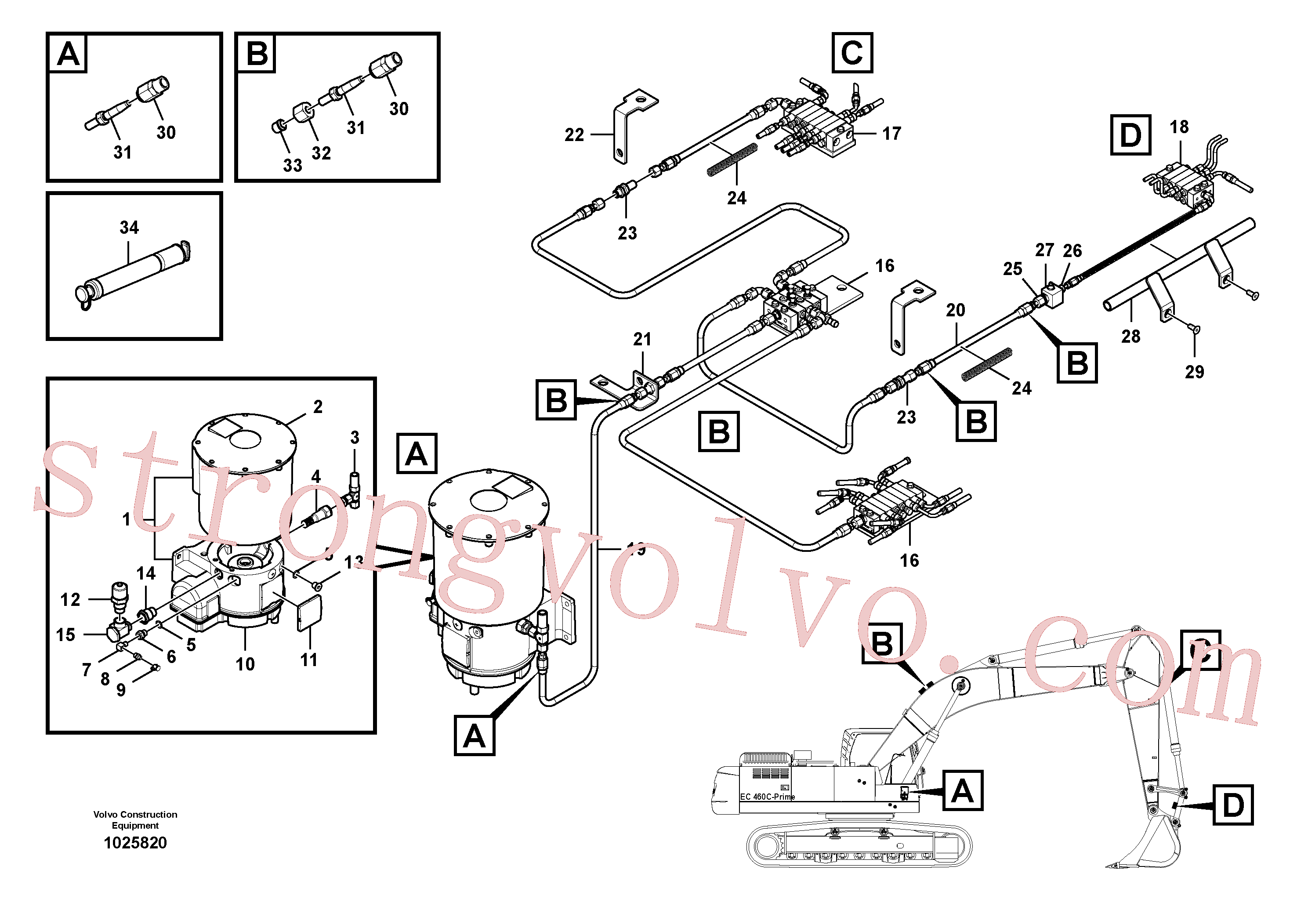 VOE14576928 Volvo Lubrificação automática(1025820 Montagem)