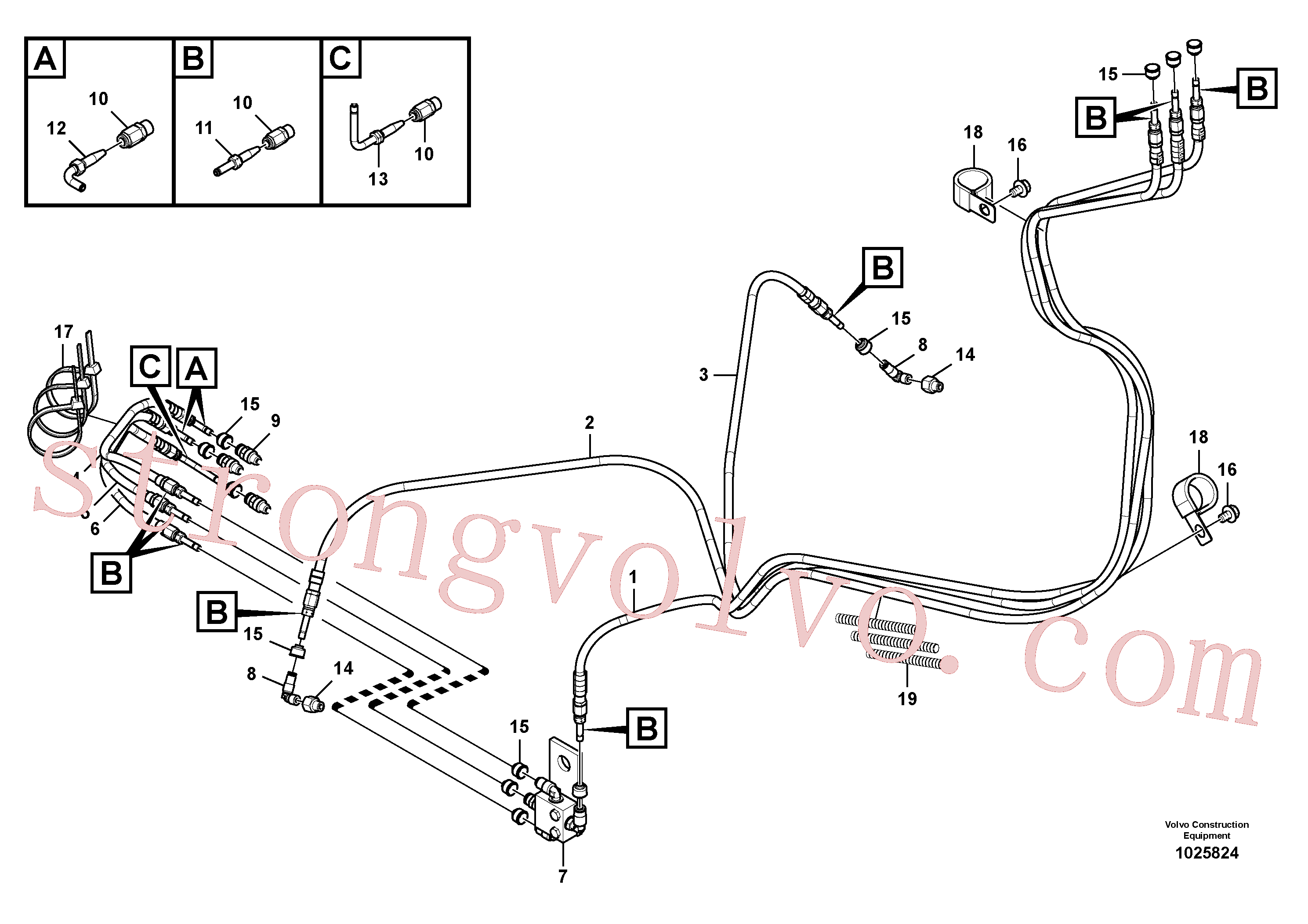 VOE14599207 Bloco Volvo escavadeira