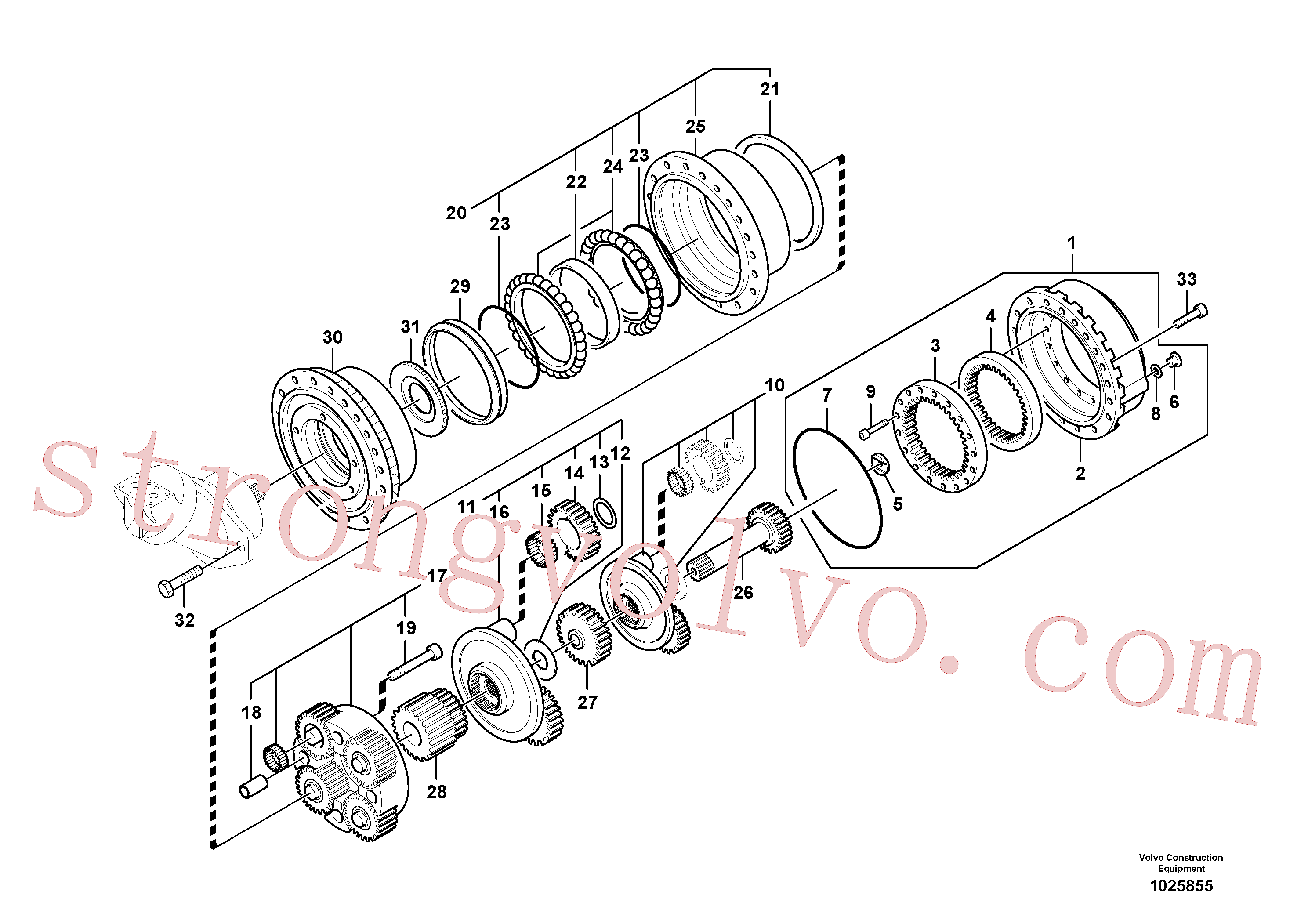 VOE14604801 Volvo Caixa de ferramentas de estrada(1025855 Montagem)