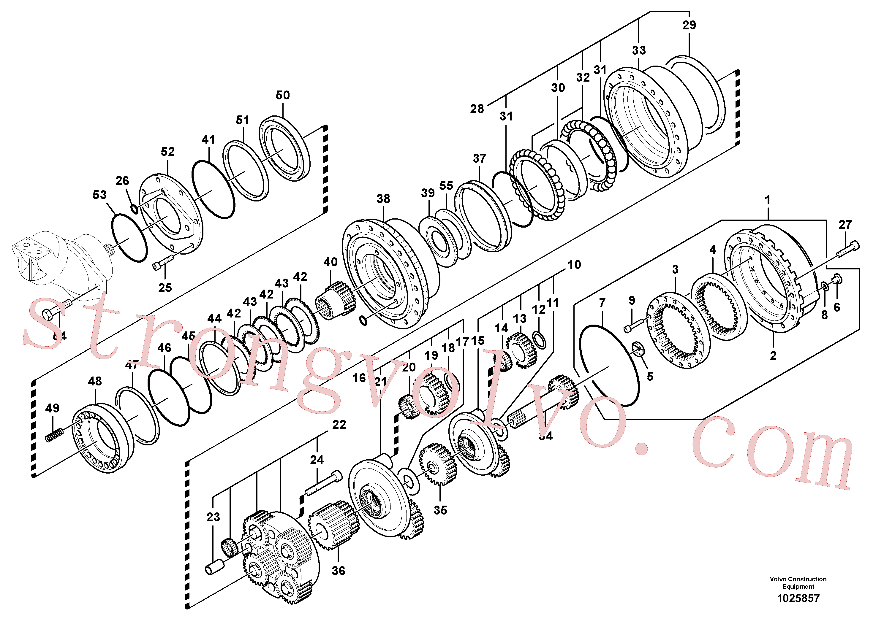 VOE14604801 Volvo Caixa de ferramentas de estrada(1025857 Montagem)