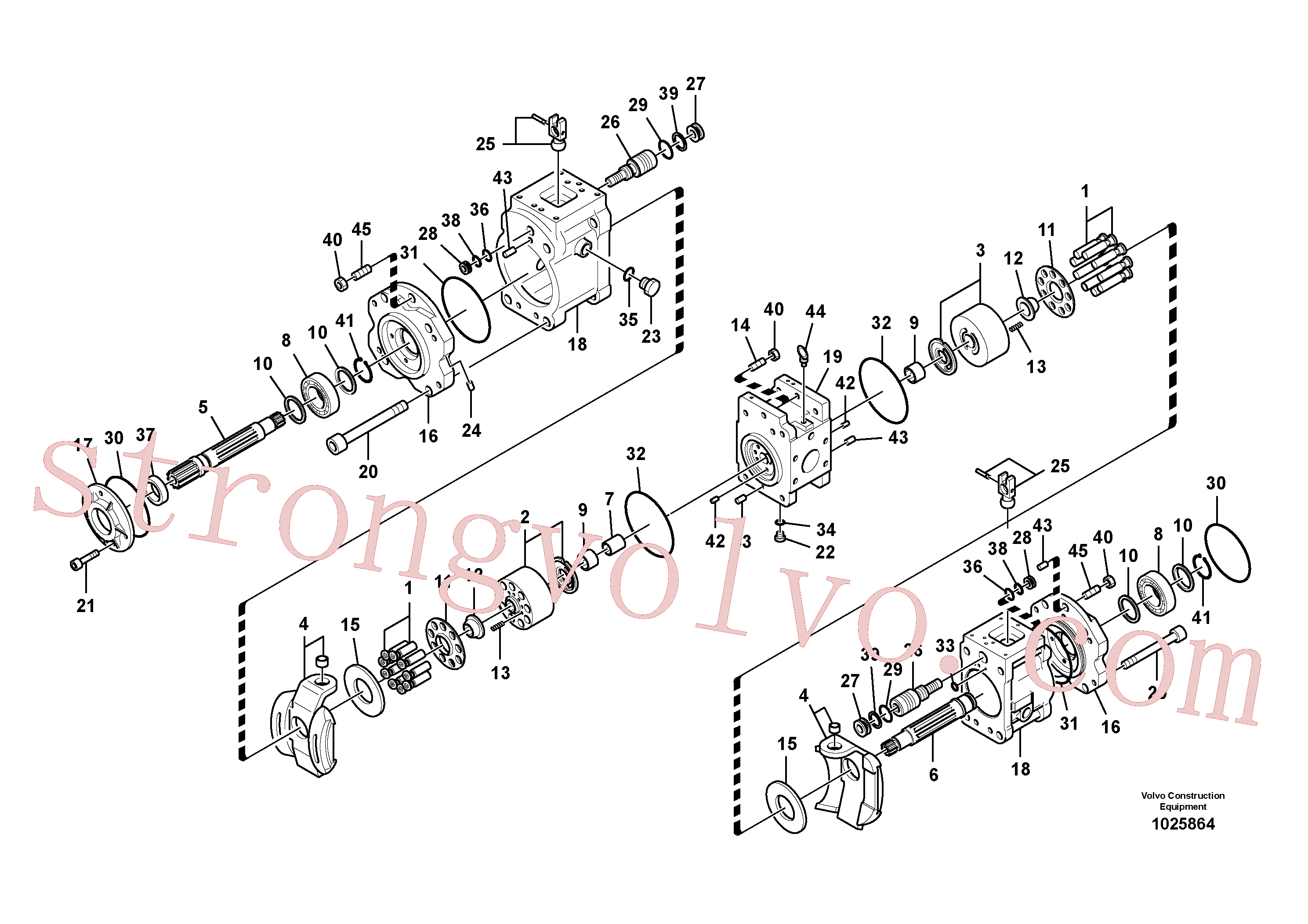 SA8230-09400 Anel parada Volvo escavadeira
