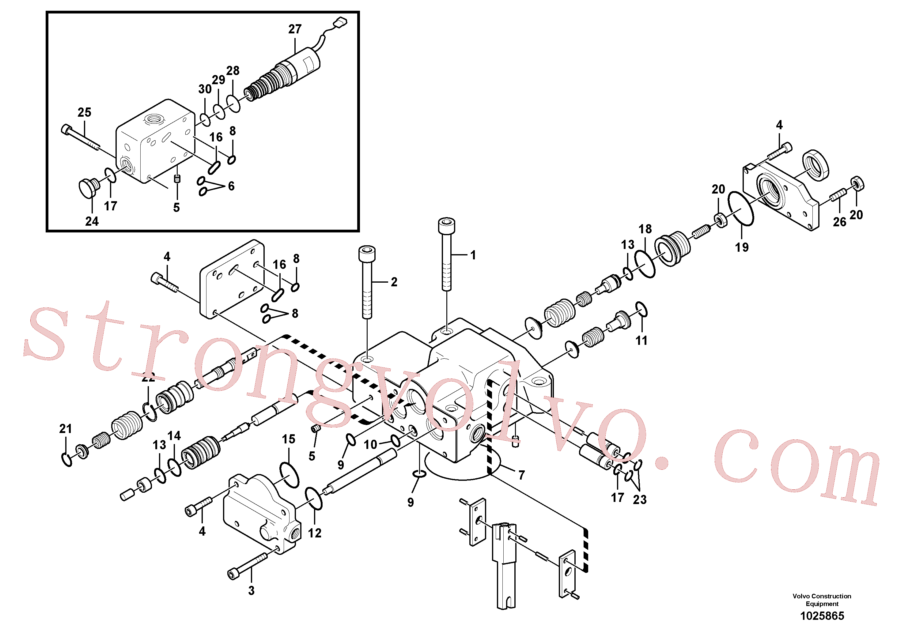 VOE14534044 Volvo Regulador, bomba hidráulica(1025865 Montagem)