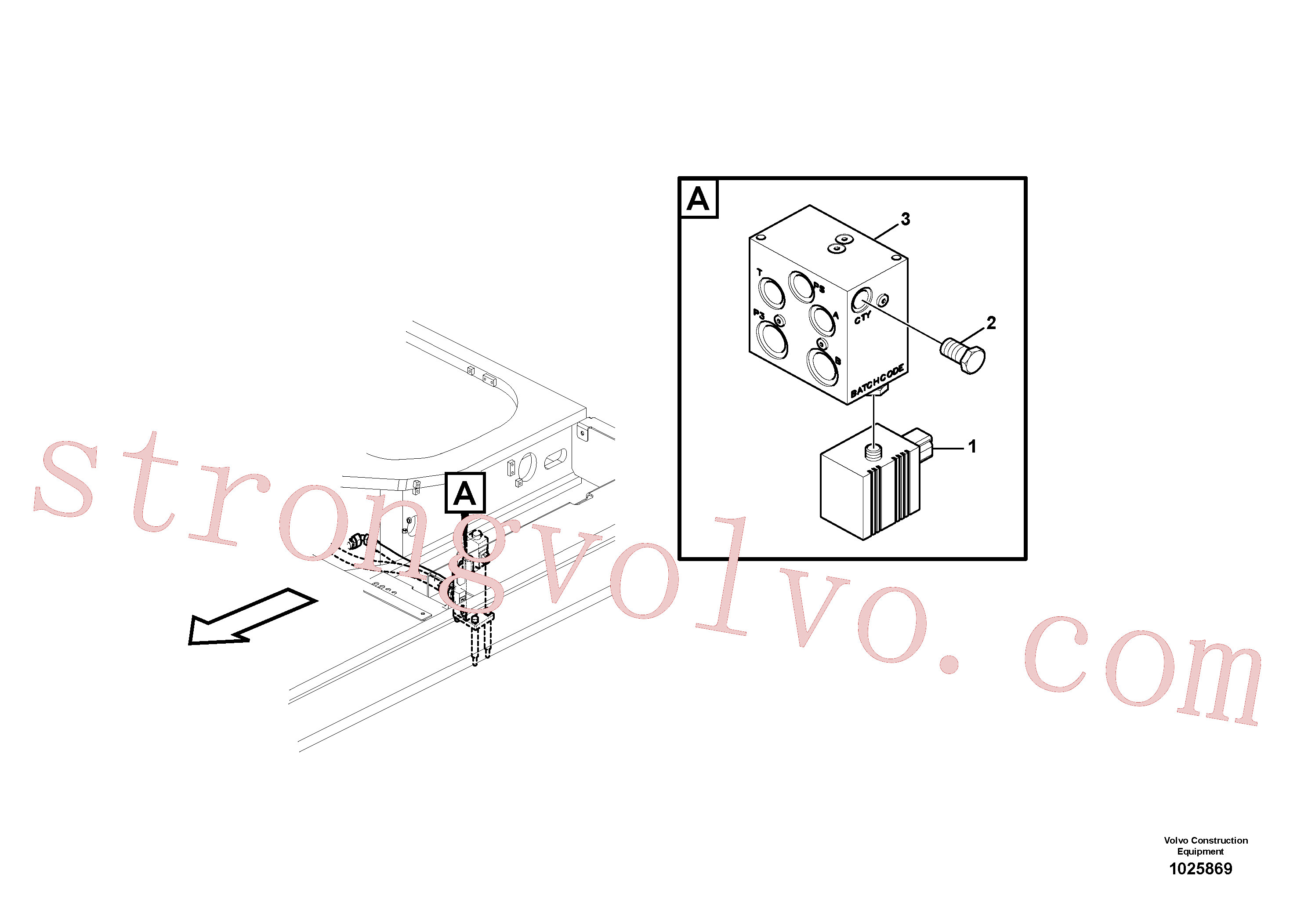 VOE14522410 Volvo Válvula, encaixe rápido(1025869 Montagem)
