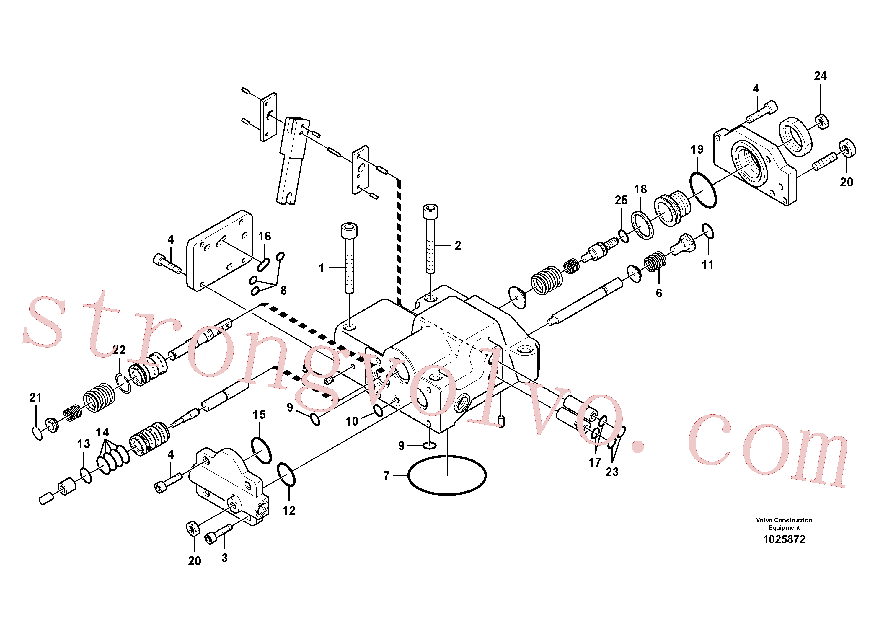 SA9016-10604 Volvo Regulador, bomba hidráulica(1025872 Montagem)