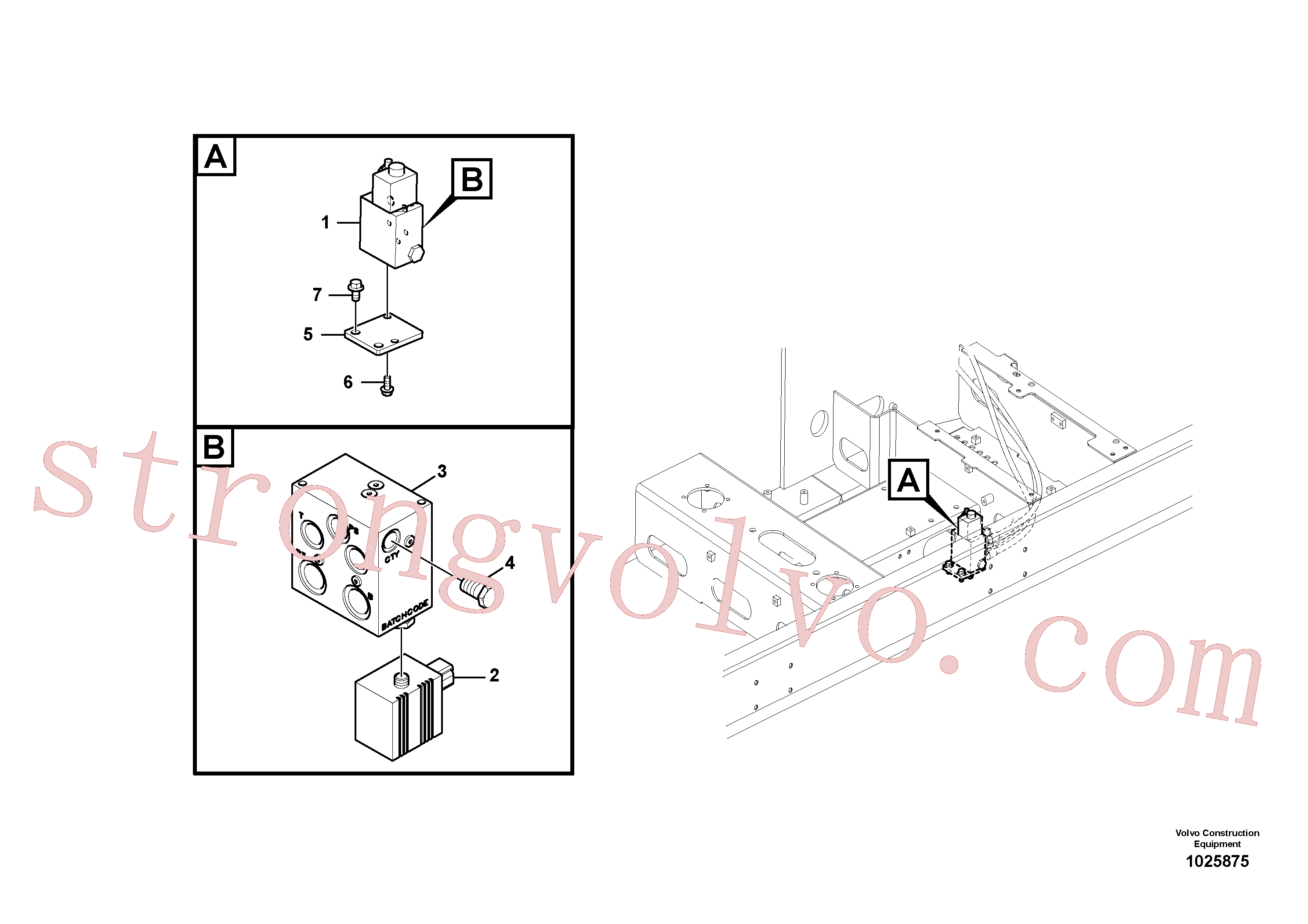 VOE14521727 Volvo Válvula, encaixe rápido(1025875 Montagem)