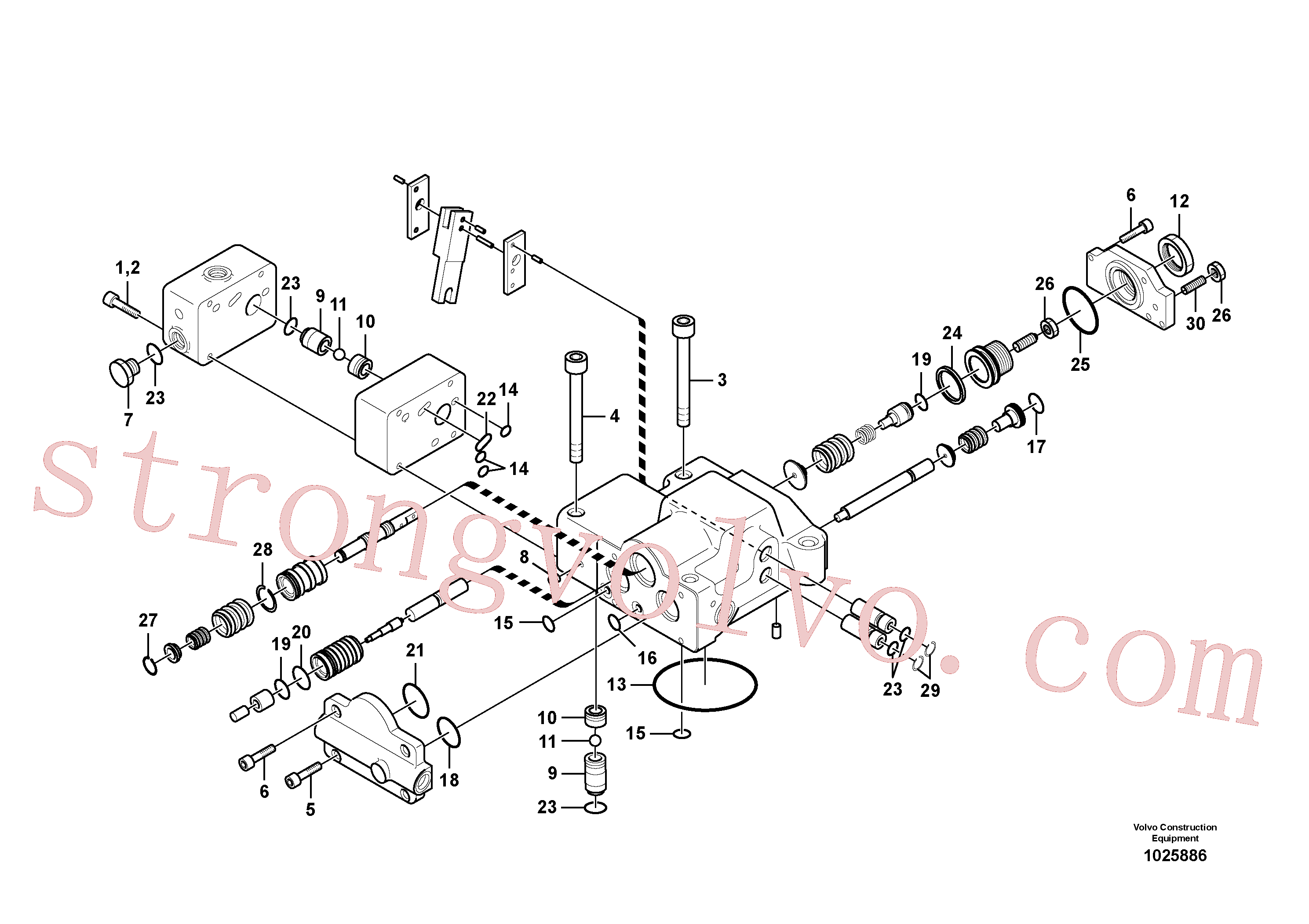 VOE14534048 Volvo Regulador, bomba hidráulica(1025886 Montagem)