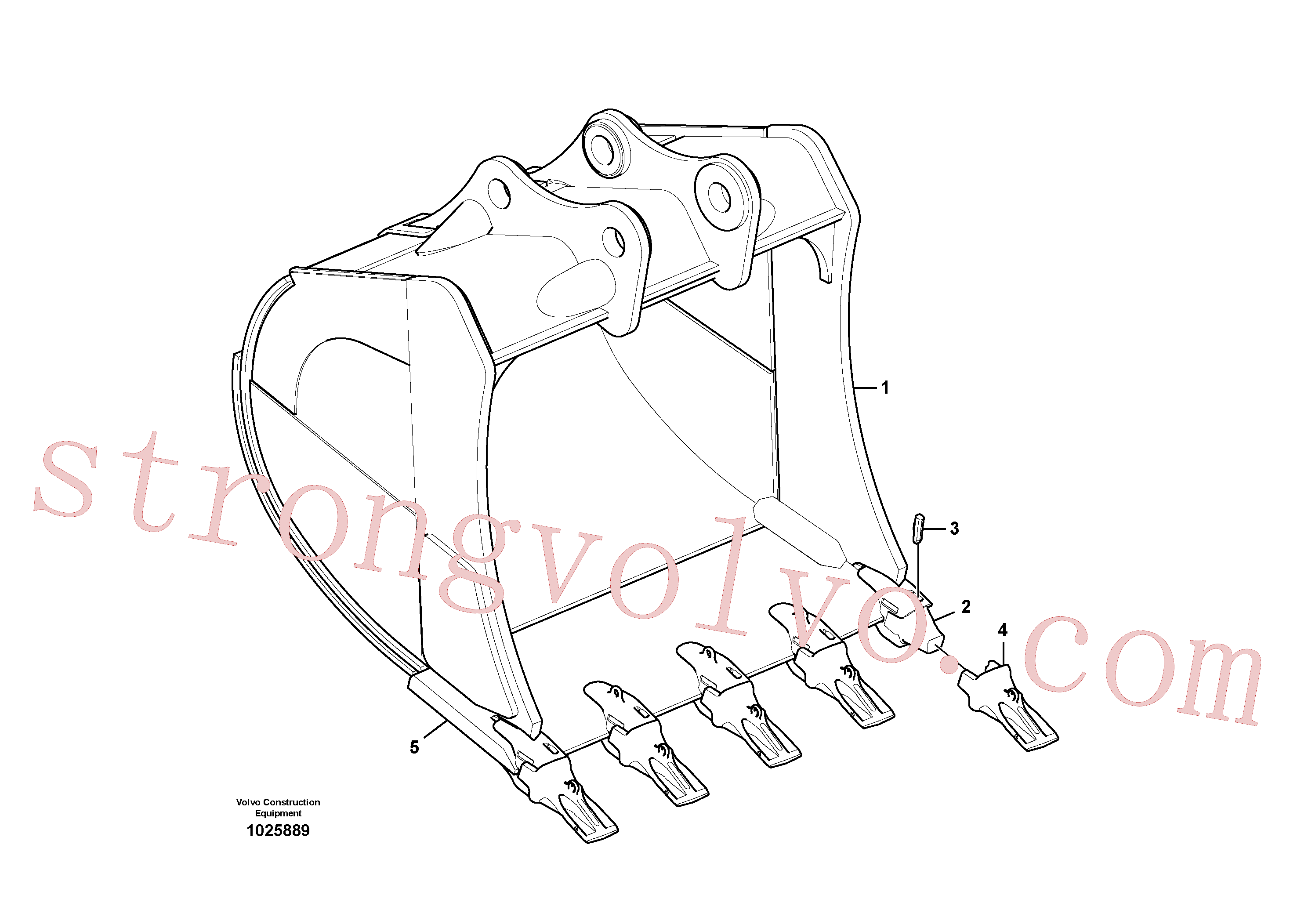 Volvo Montagem VOE14526511 Tooth Acessórios