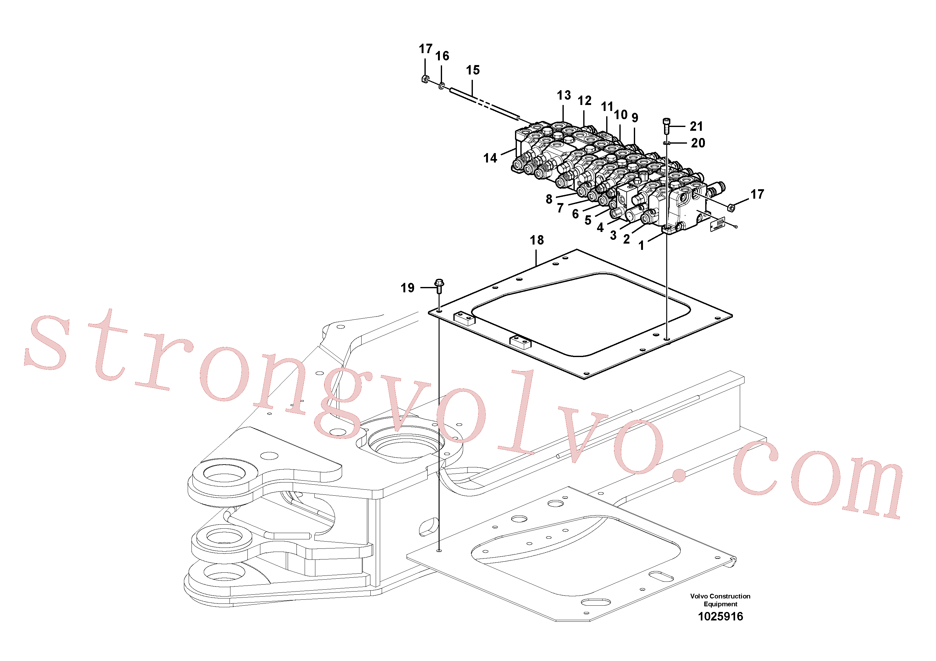 Volvo Acessórios para escavadeira VOE14552991 Válvula Acessórios