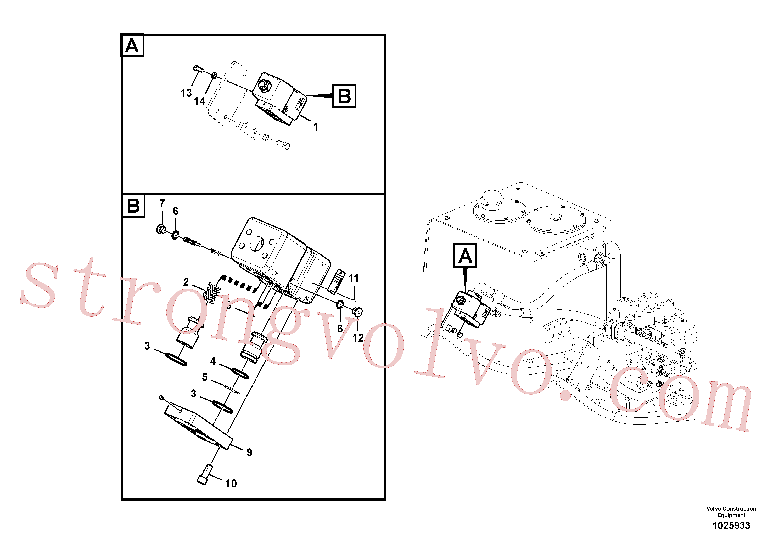 Volvo Montagem VOE14508106 Ring Acessórios