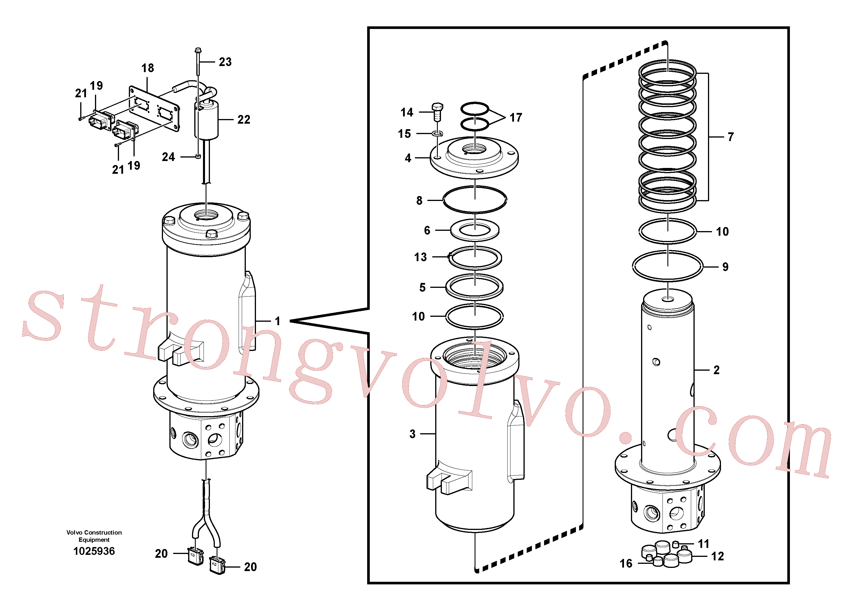 SA9415-43062 Volvo Rótula(1025936 Montagem)