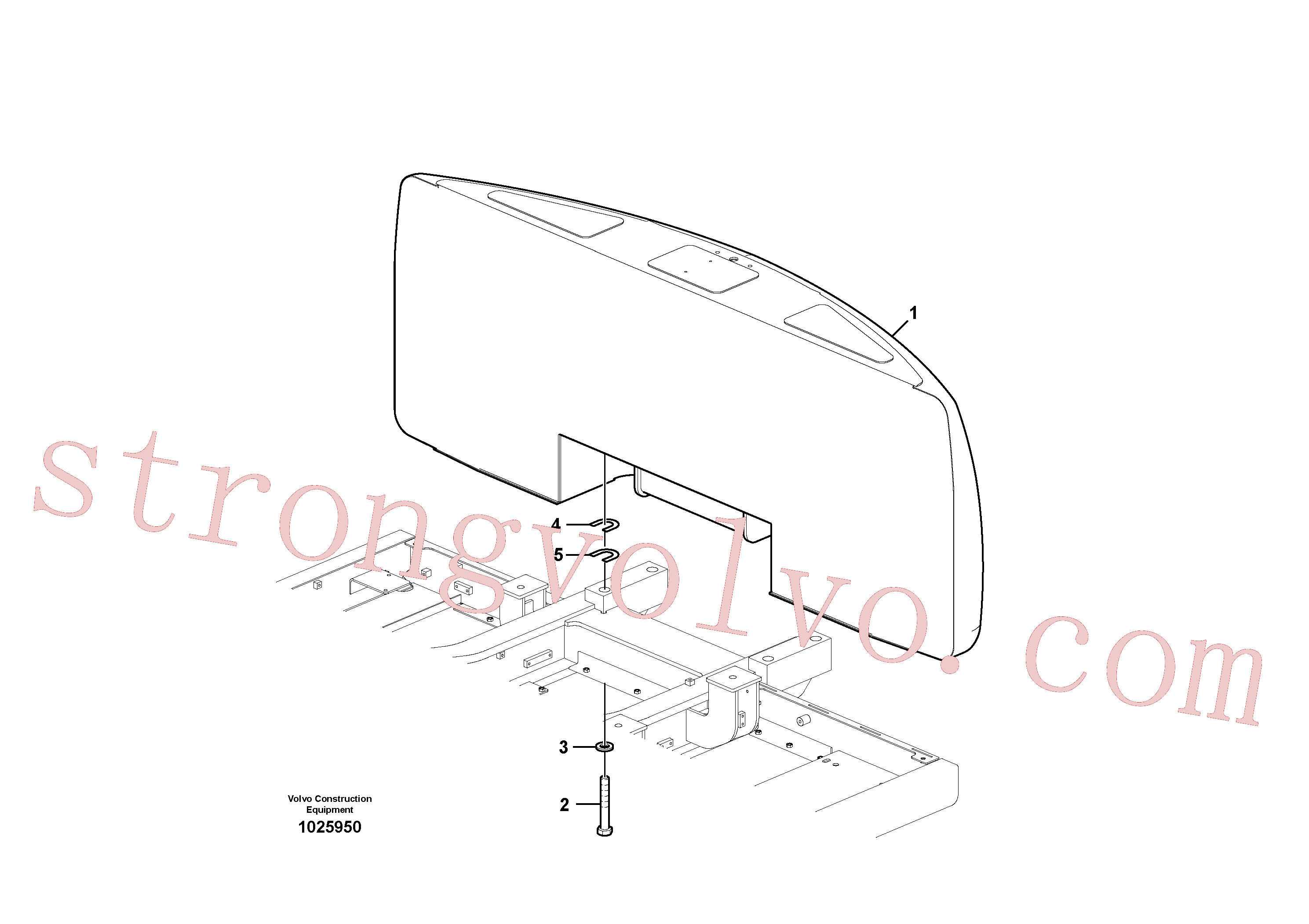 VOE992995 Volvo Contrapesos(1025950 Montagem)