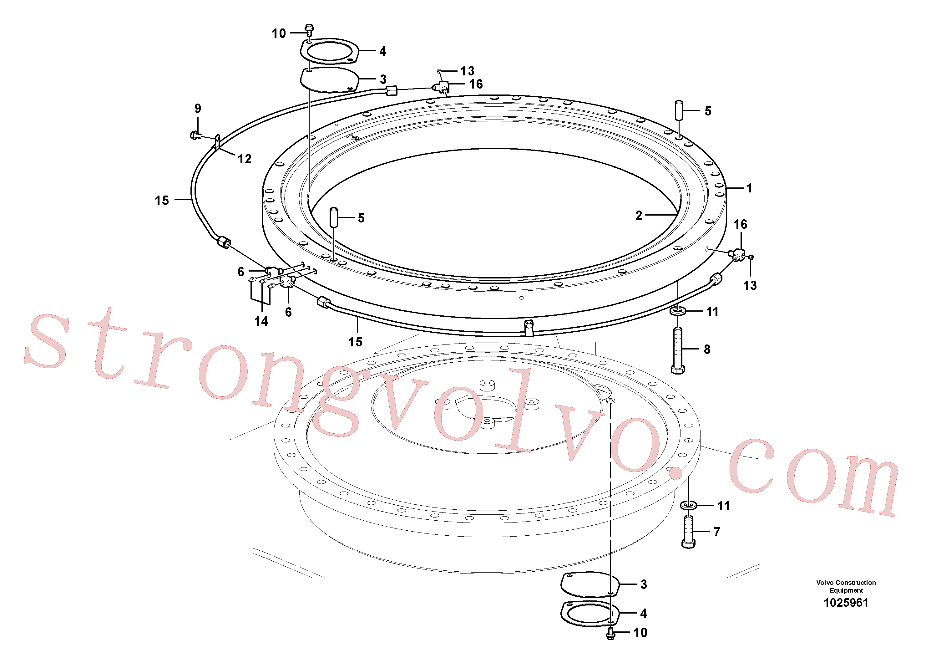 SA1050-63450 Volvo Sistema de articulação(1025961 Montagem)
