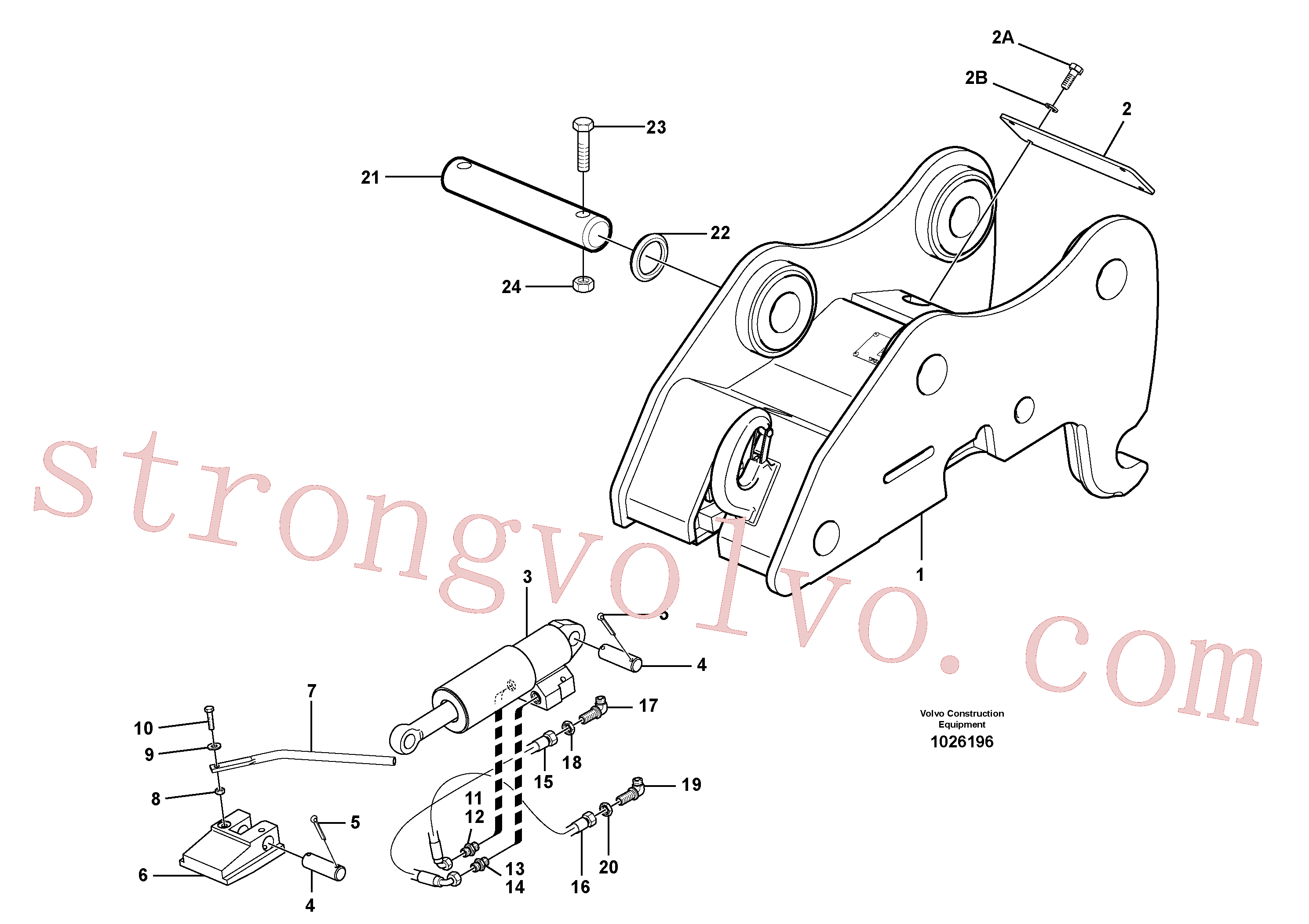 VOE9426-20050 Sealing ring, Bracket Volvo escavadeira