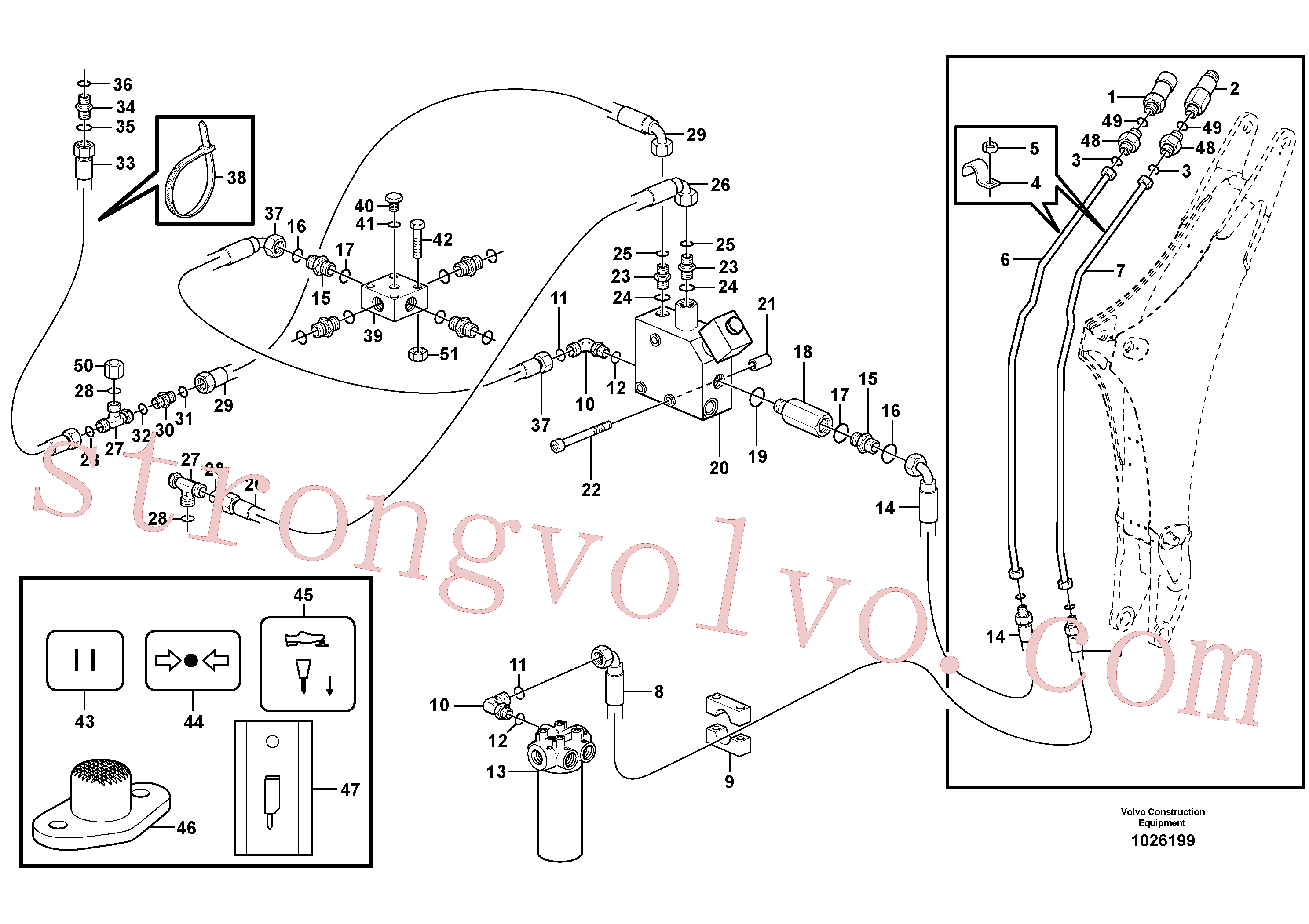 Atacado VOE11885771 Válvula Volvo escavadeira