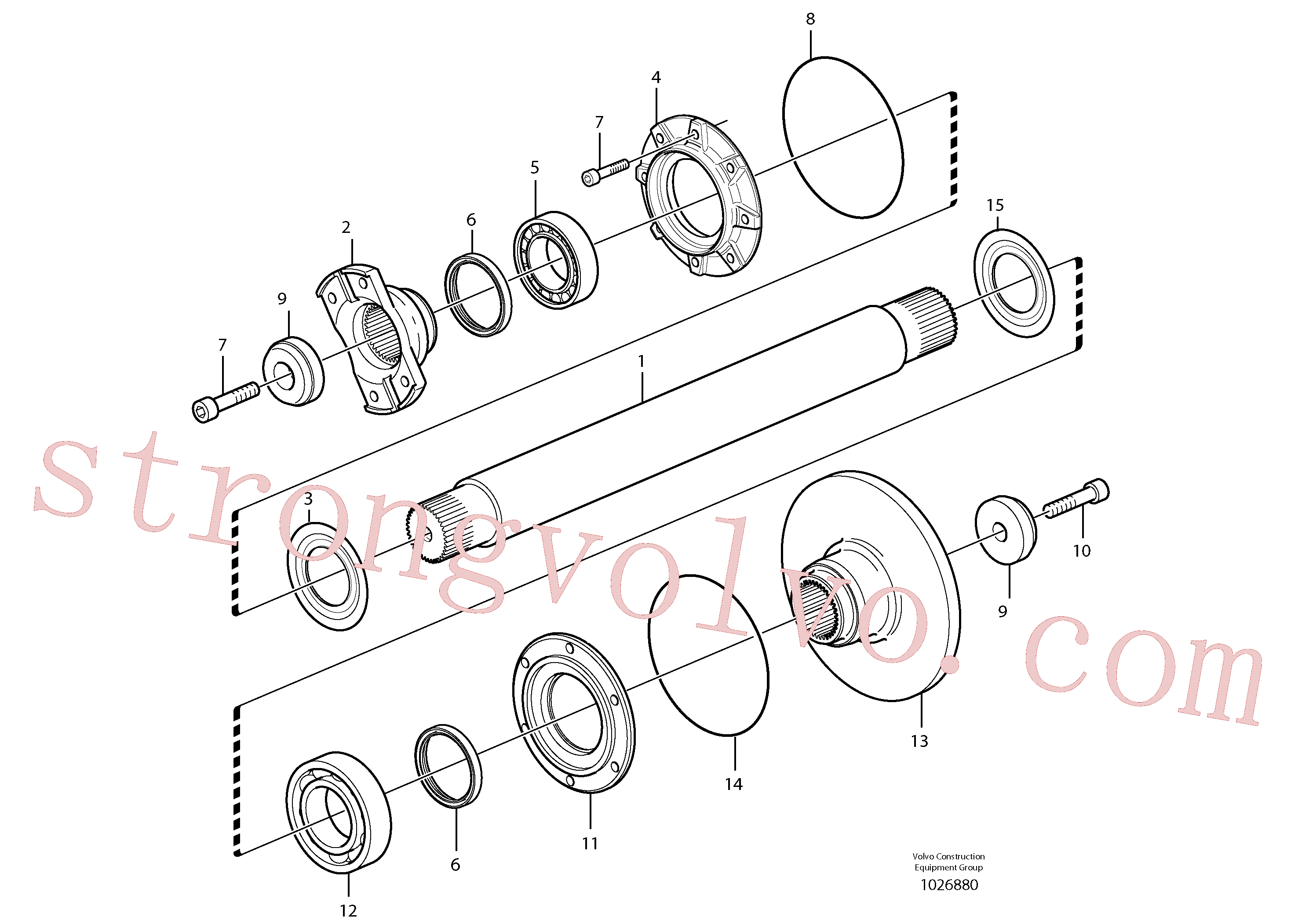 VOE11194467 Volvo Veio intermédio(1026880 Montagem)
