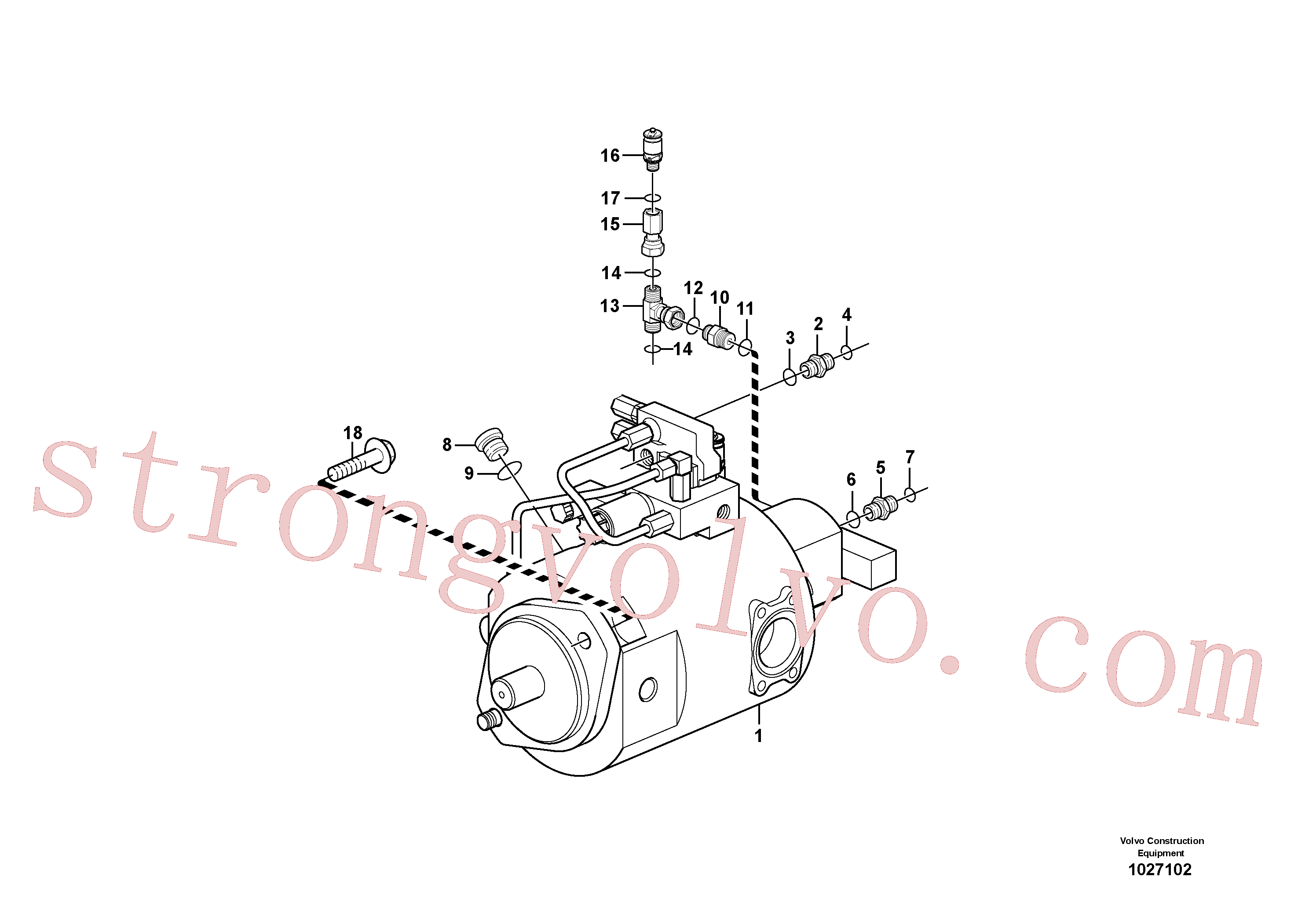 Volvo Acessórios para escavadeira VOE11883655 Niple Acessórios