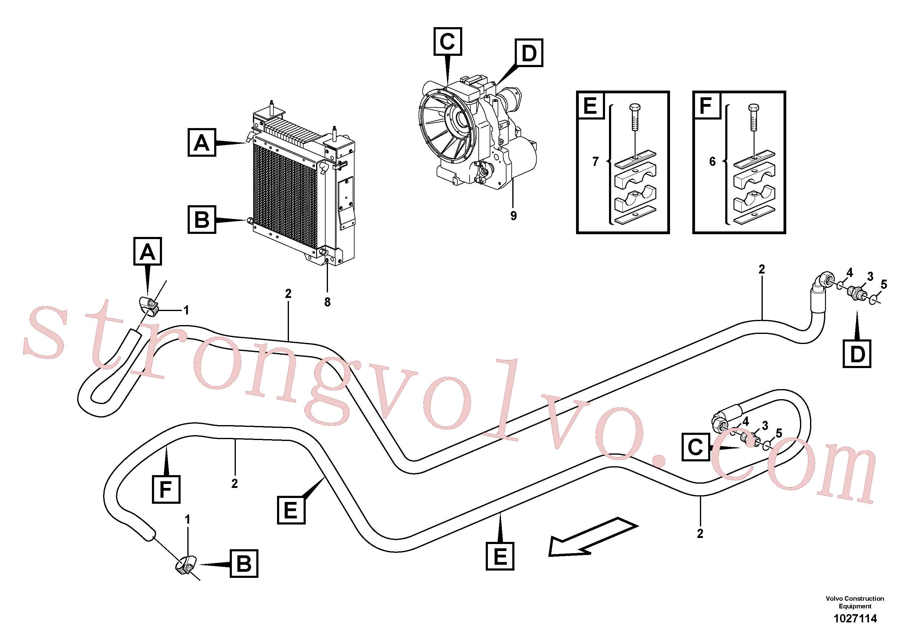 RM59922583 Niple Volvo escavadeira