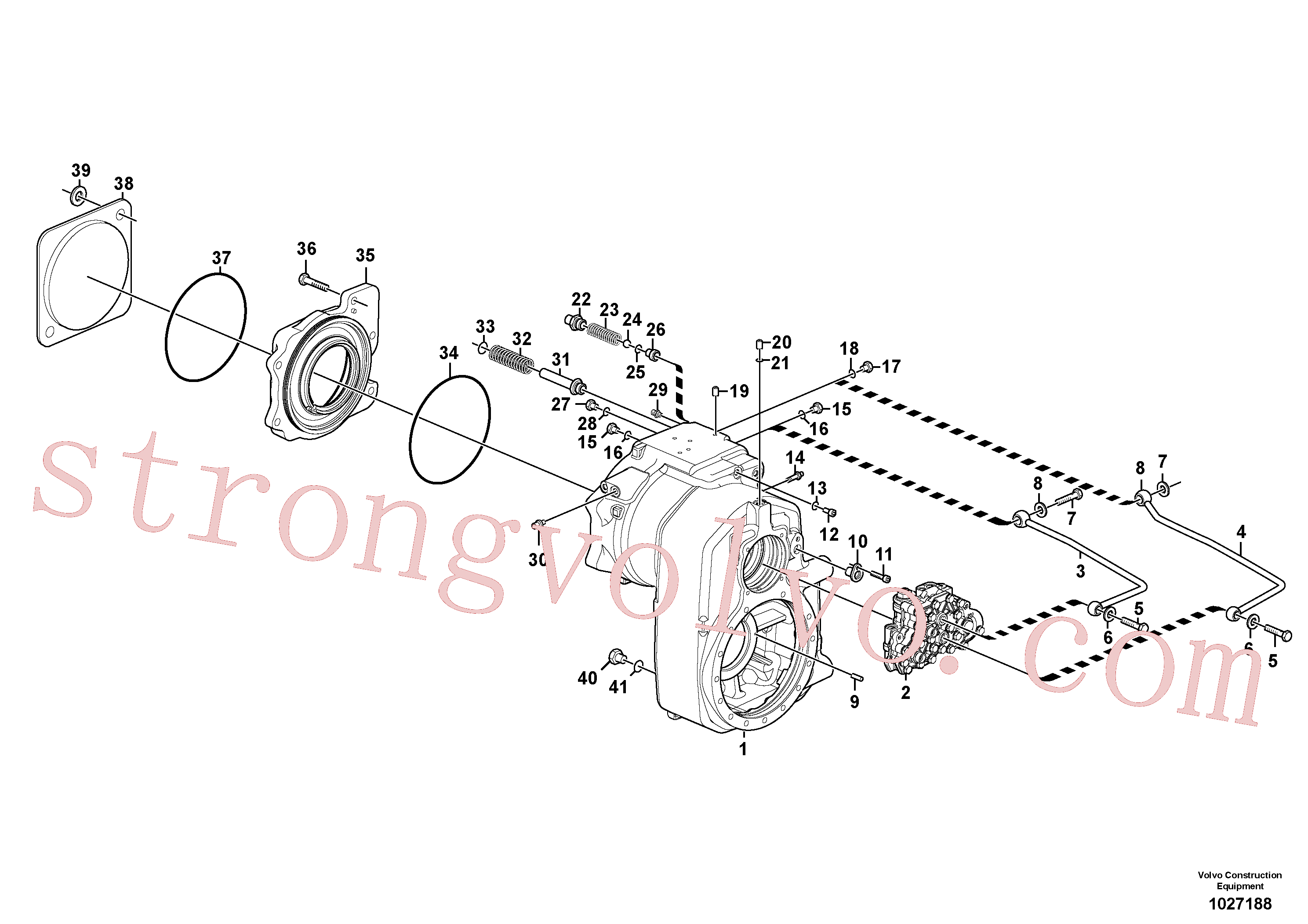 VOE11705144 Volvo Caixa de velocidades de transferência(1027188 Montagem)