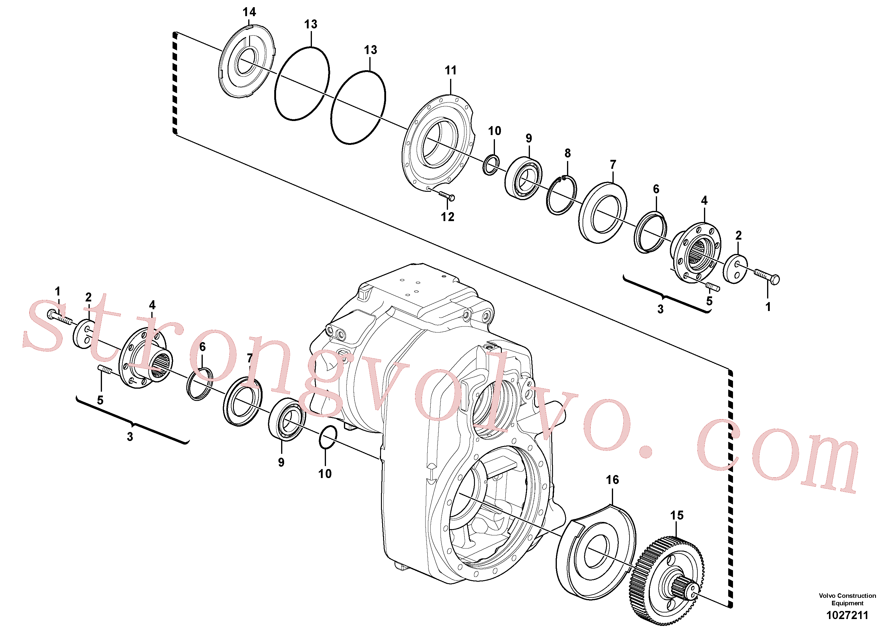 Atacado VOE983253 Parafuso sextavado Volvo escavadeira