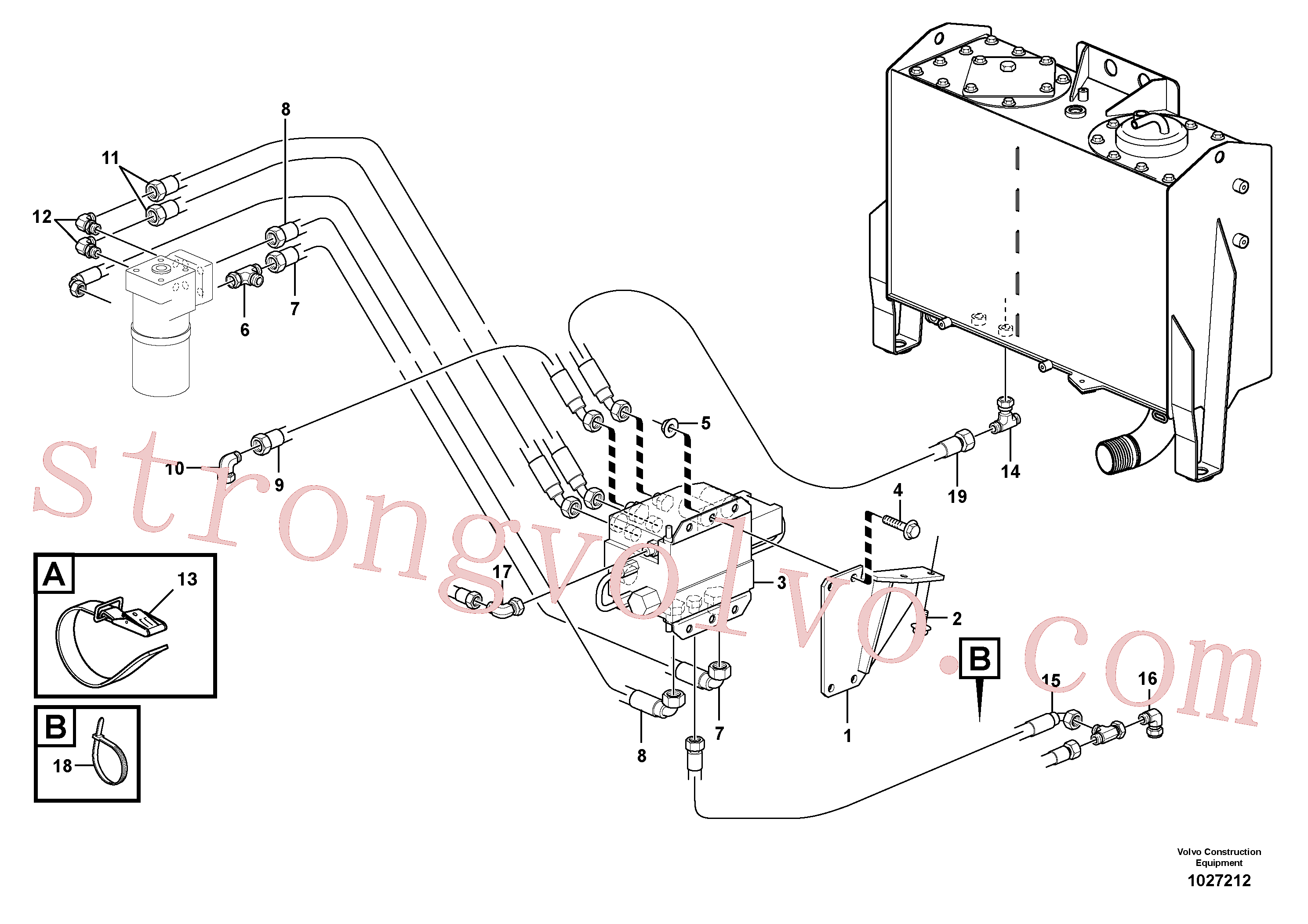 VOE11701430 Volvo Direcção CDC(1027212 Montagem)