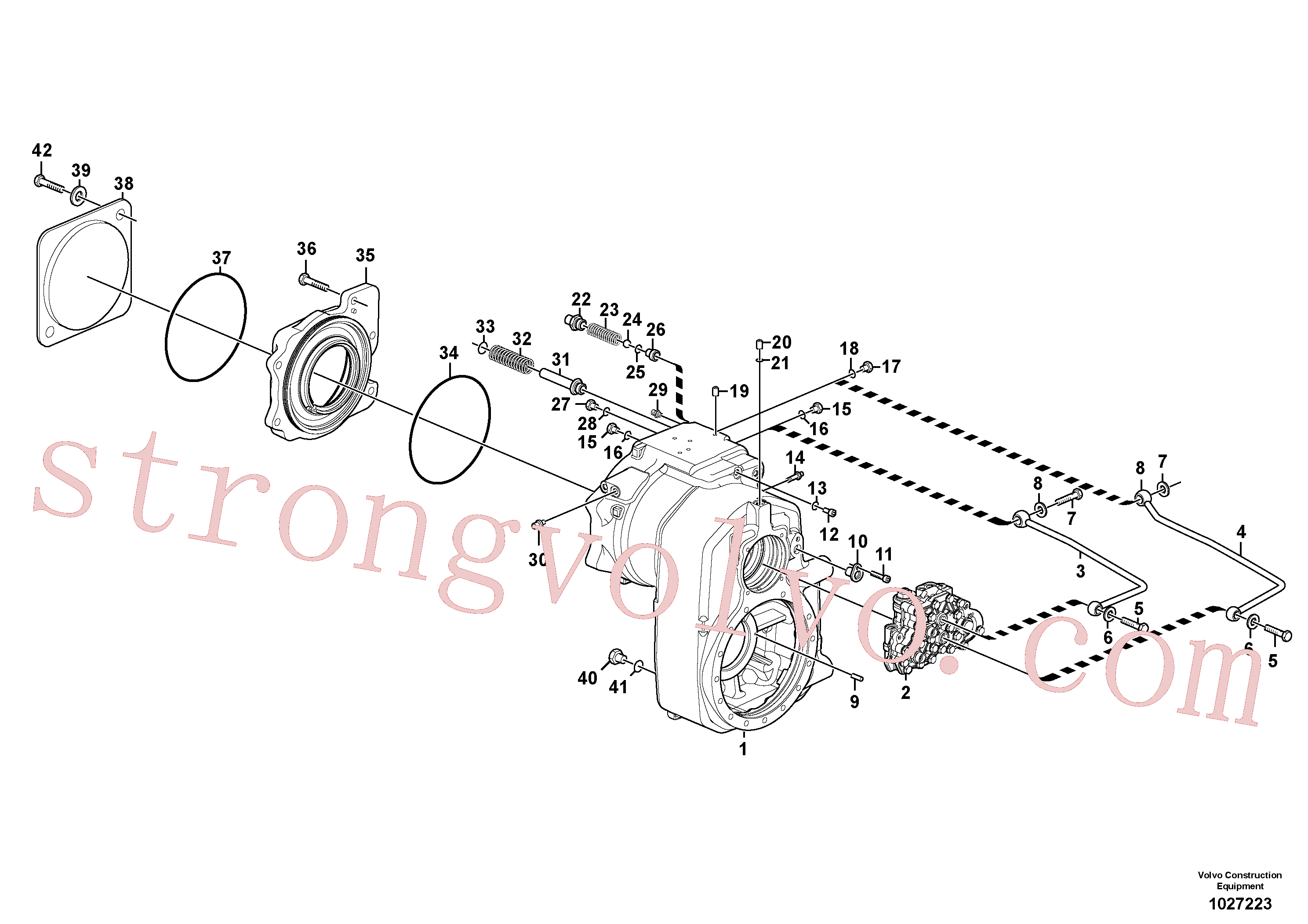 VOE11706719 Volvo Caixa de velocidades de transferência(1027223 Montagem)