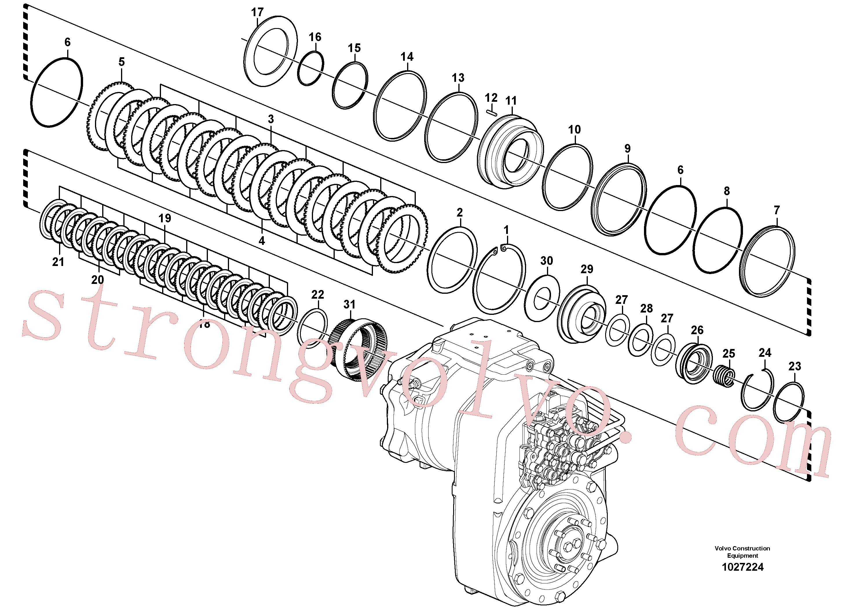 Volvo Montagem SA8220-11840 Disco Acessórios