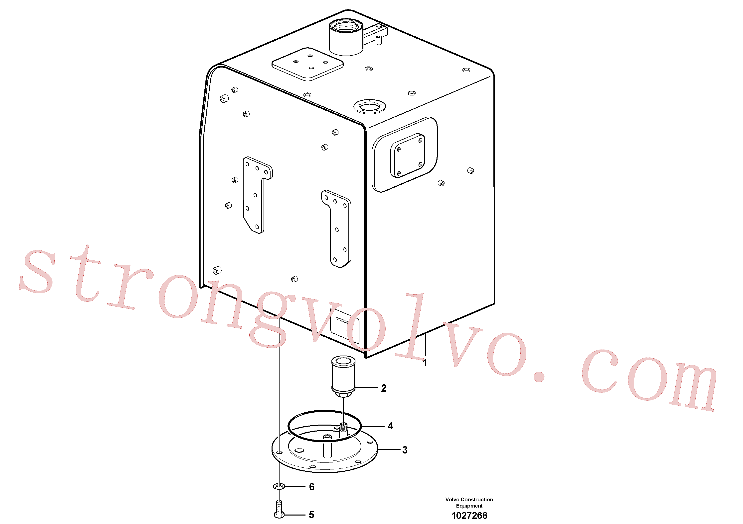 SA9511-22230 Volvo Depósito de combustível(1027268 Montagem)