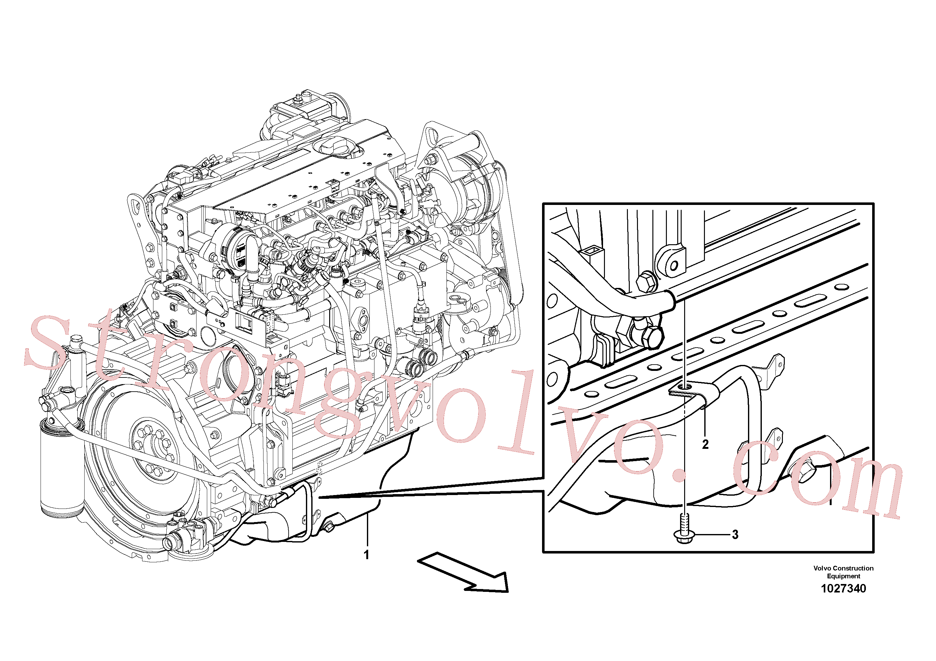 VOE978869 Volvo Cárter de óleo(1027340 Montagem)