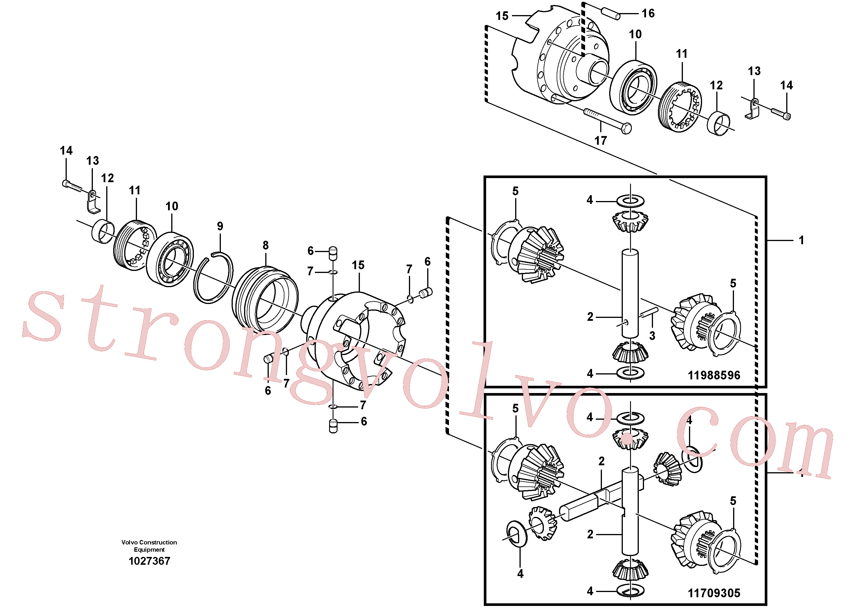 China Made VOE11709309 Anel-o Volvo Acessórios para escavadeira