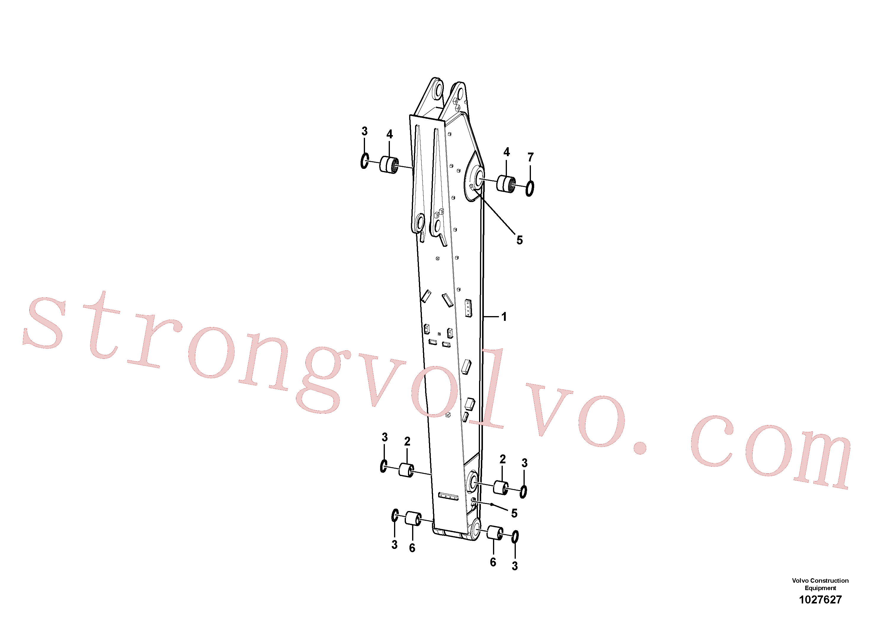 VOE14513142 Volvo Tubagem de massa e do braço de afundamento com sede da tubagem(1027627 Montagem)