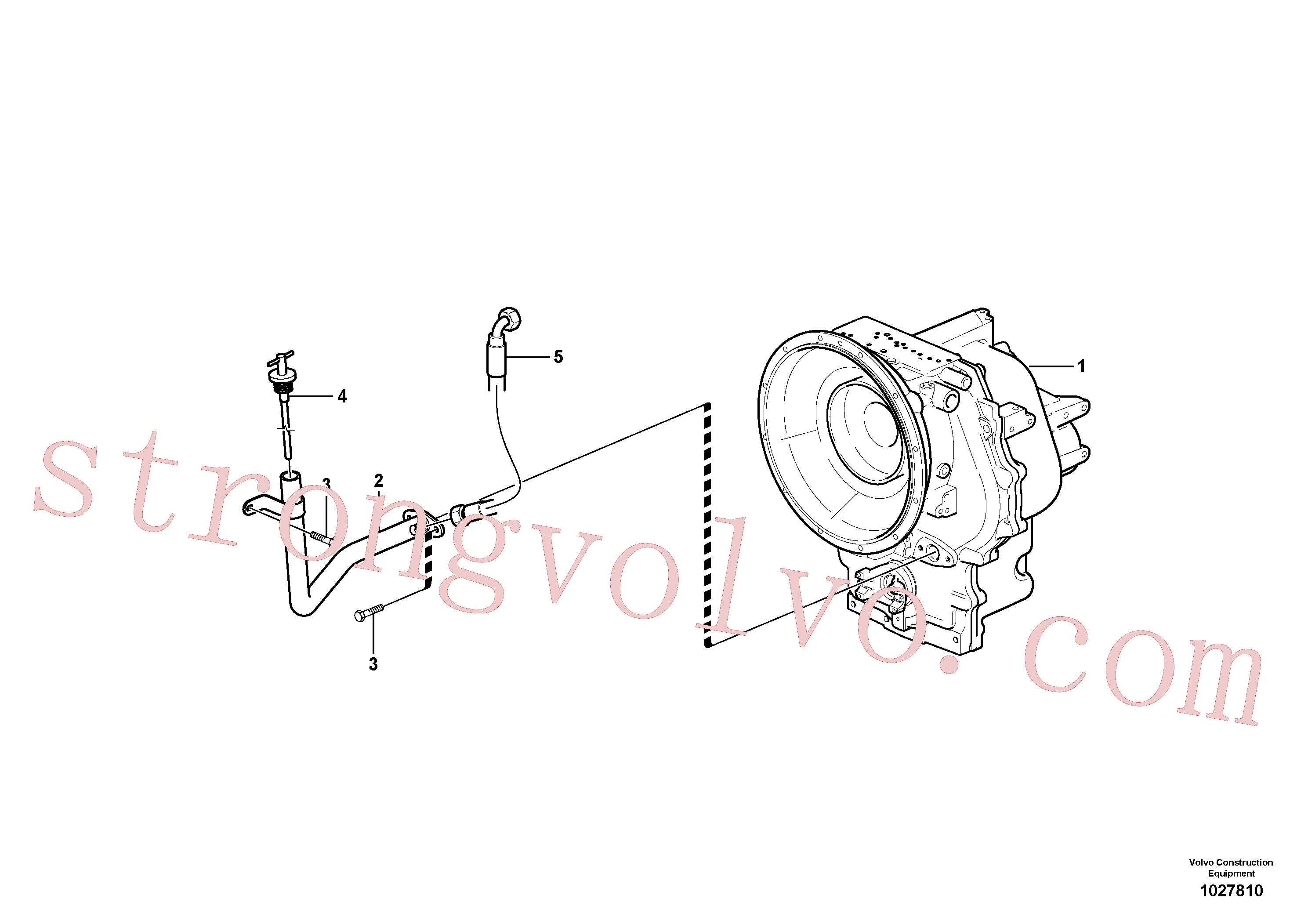 VOE11882192 Volvo Enchimento de óleo e vareta do óleo(1027810 Montagem)