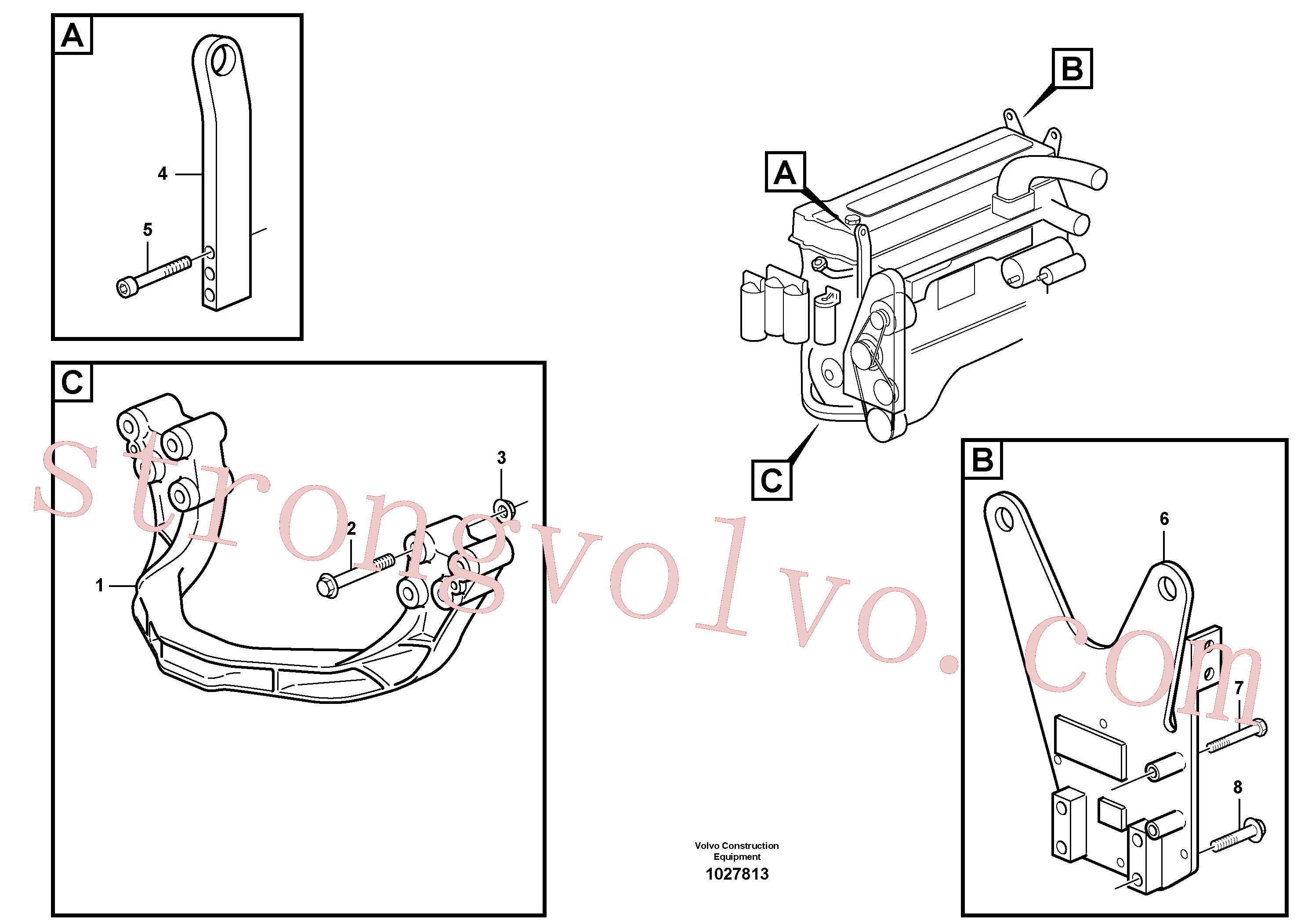 Volvo Acessórios para escavadeira VOE959265 Parafuso soquete sext Acessórios