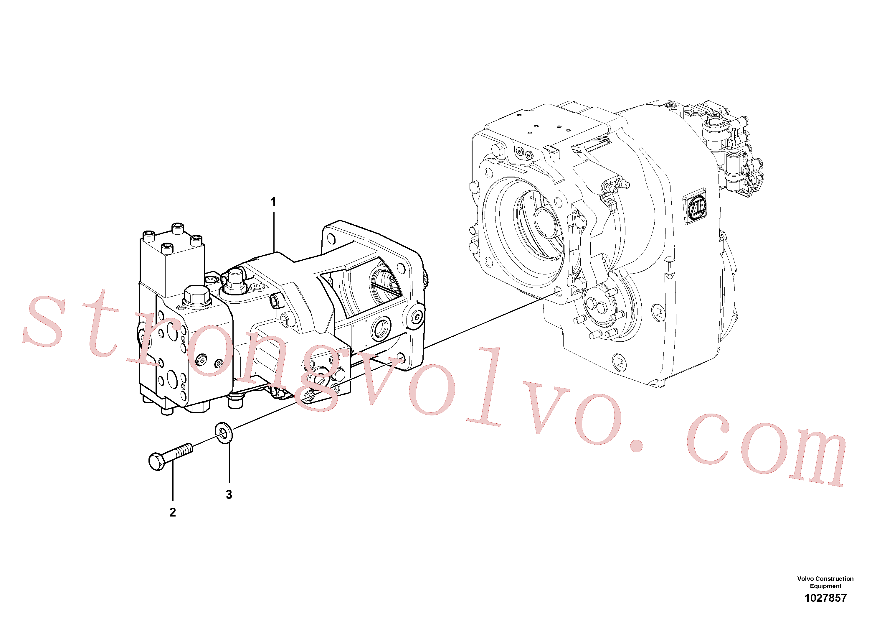 VOE997979 Parafuso sextavado Inscreva-se para Volvo Acessórios para escavadeira